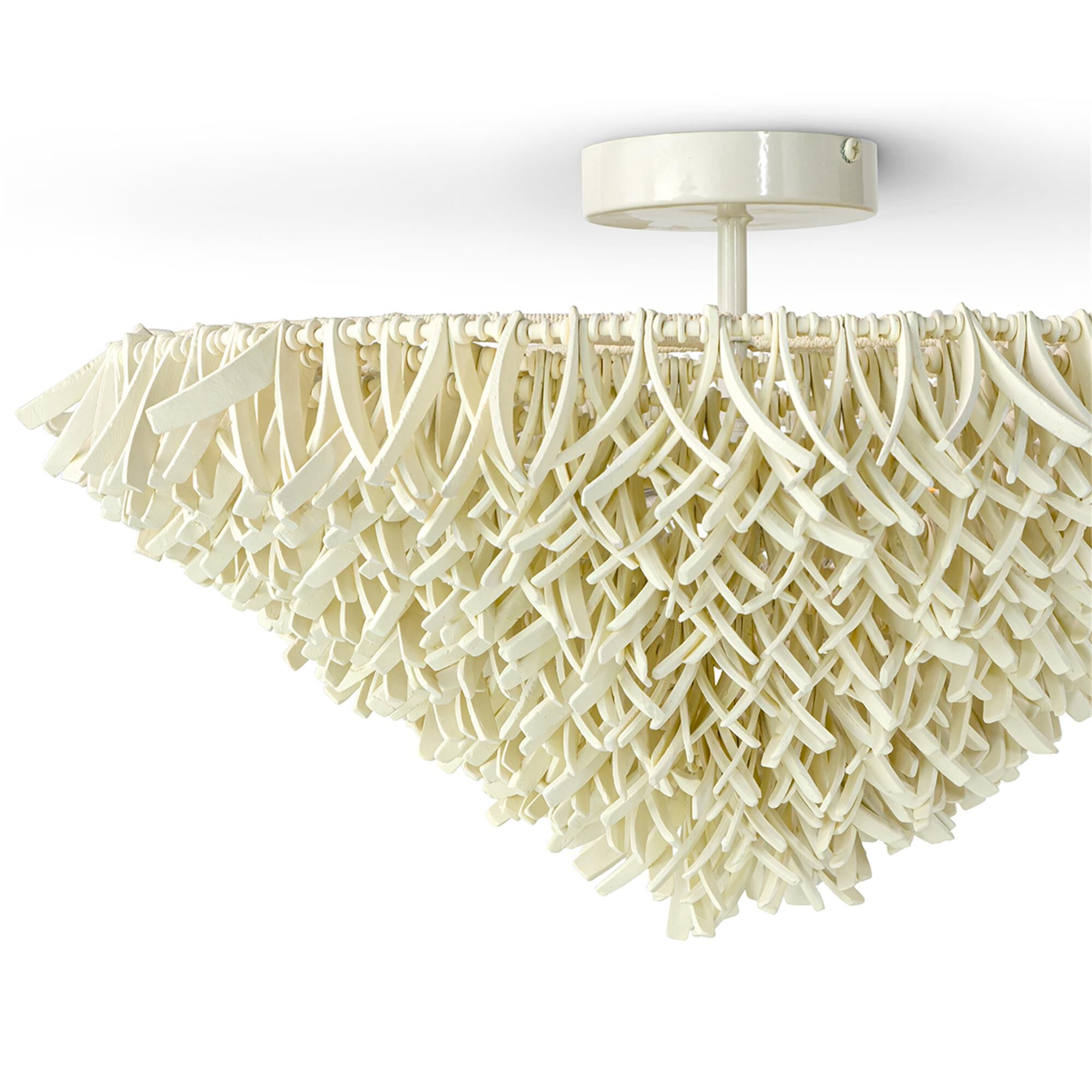 Cadiz 25 Inch Semi Flush Mount by Palecek