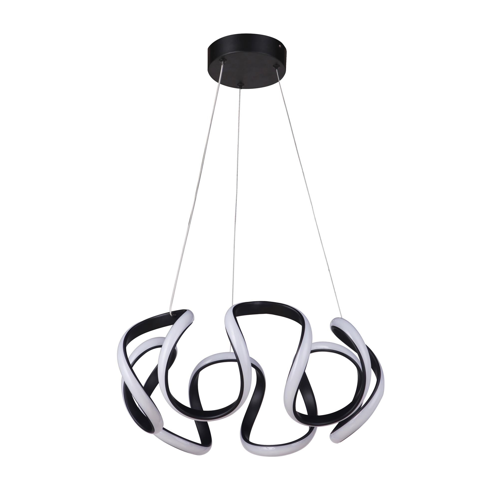 Shown in Flat Black finish and Frosted glass