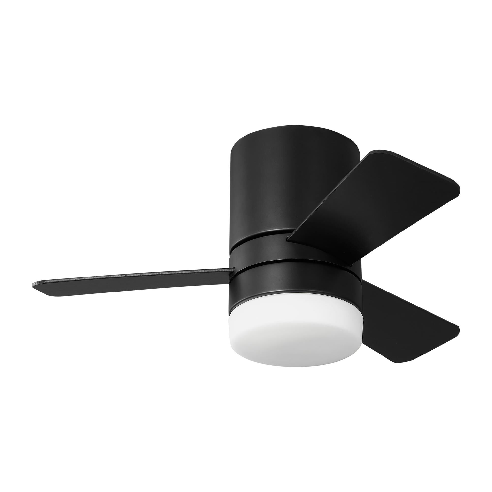 Era Hugger 32 Inch Flush Mount Fan with Light Kit,