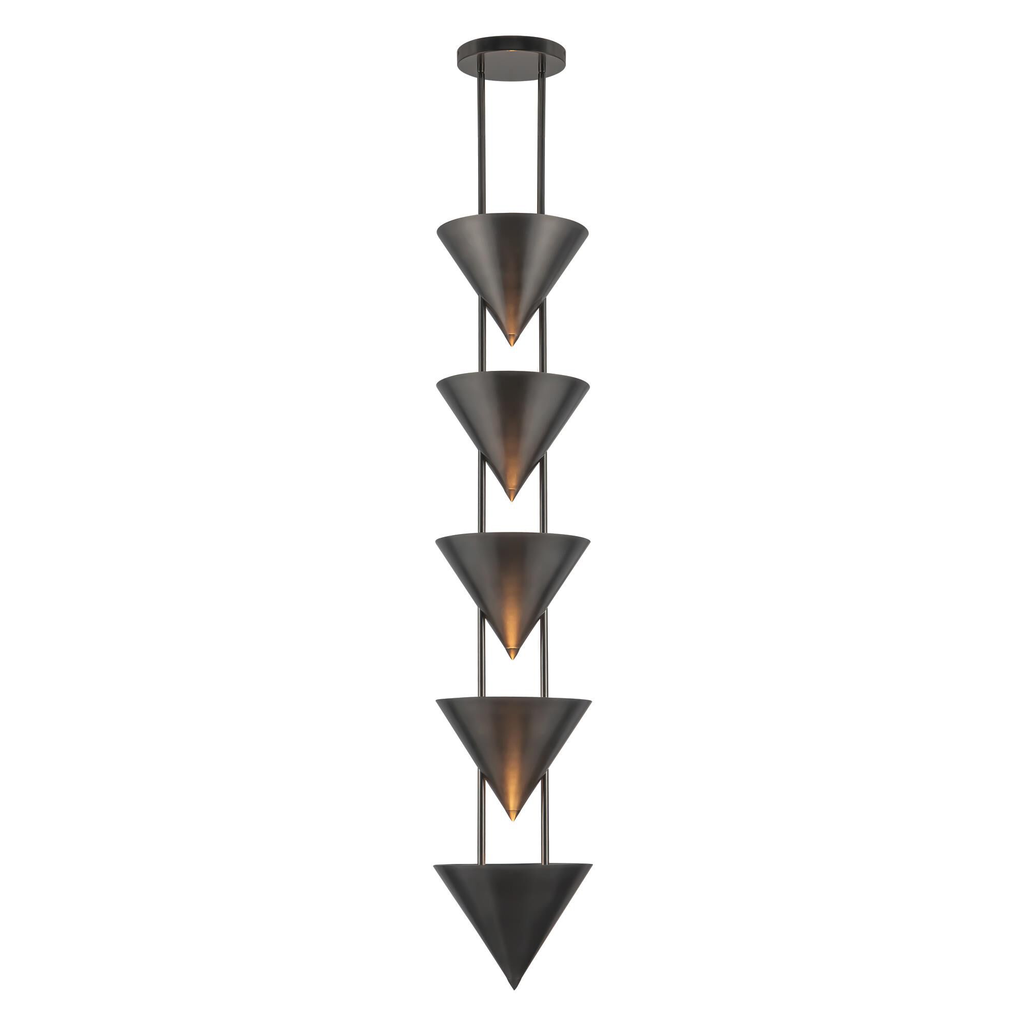 Shown in Aged Steel finish and Steel shade