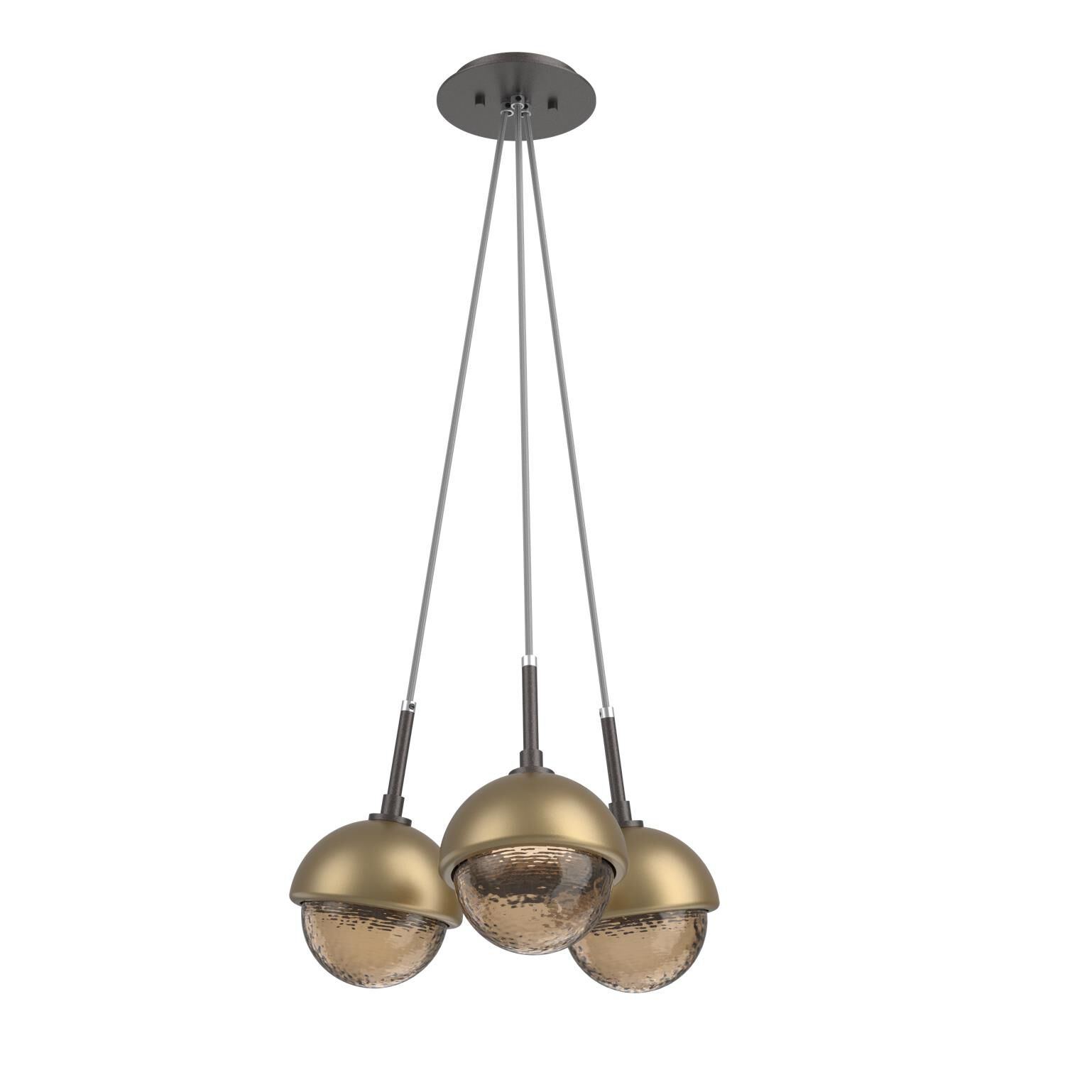 Levi Wilson Cabochon 13 Inch Multi Pendant Light by Hammerton Studio