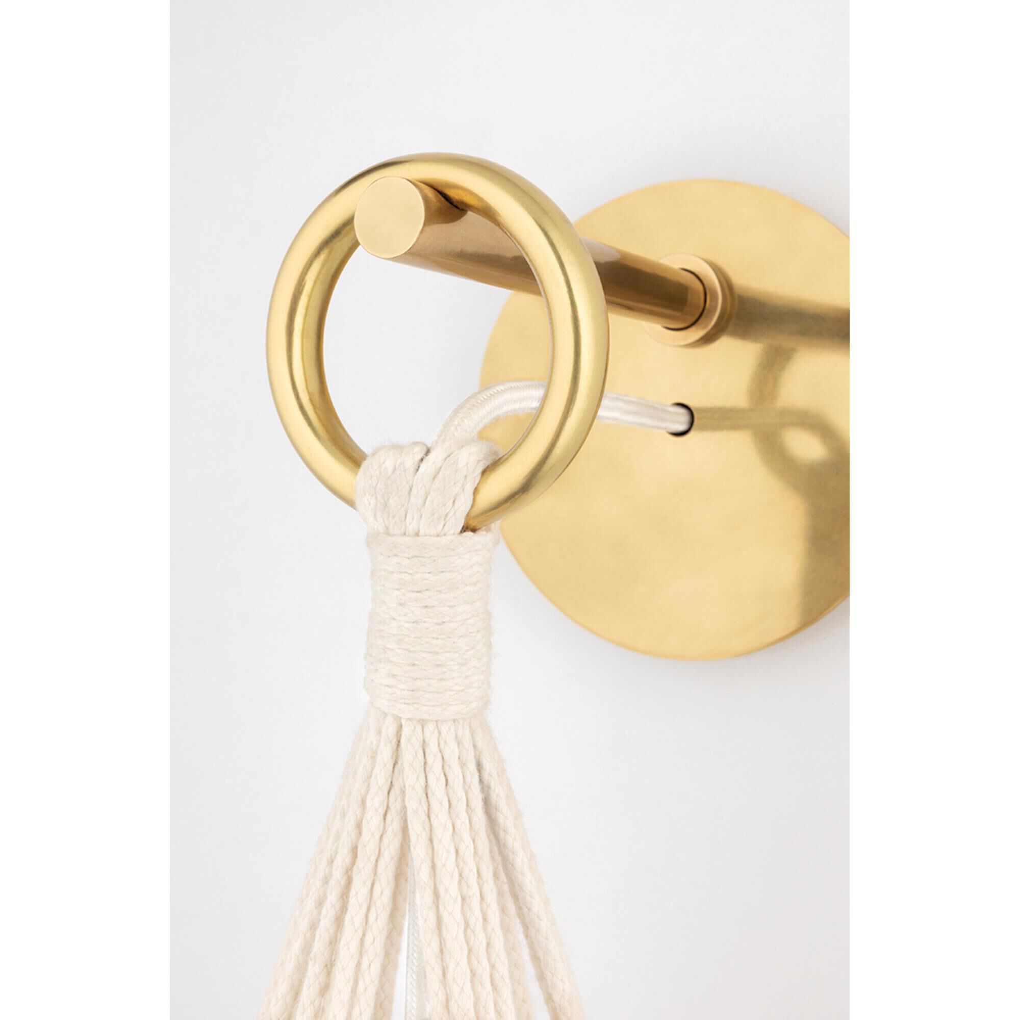 Shown in Aged Brass - Natural finish and Clear glass and Clear shade