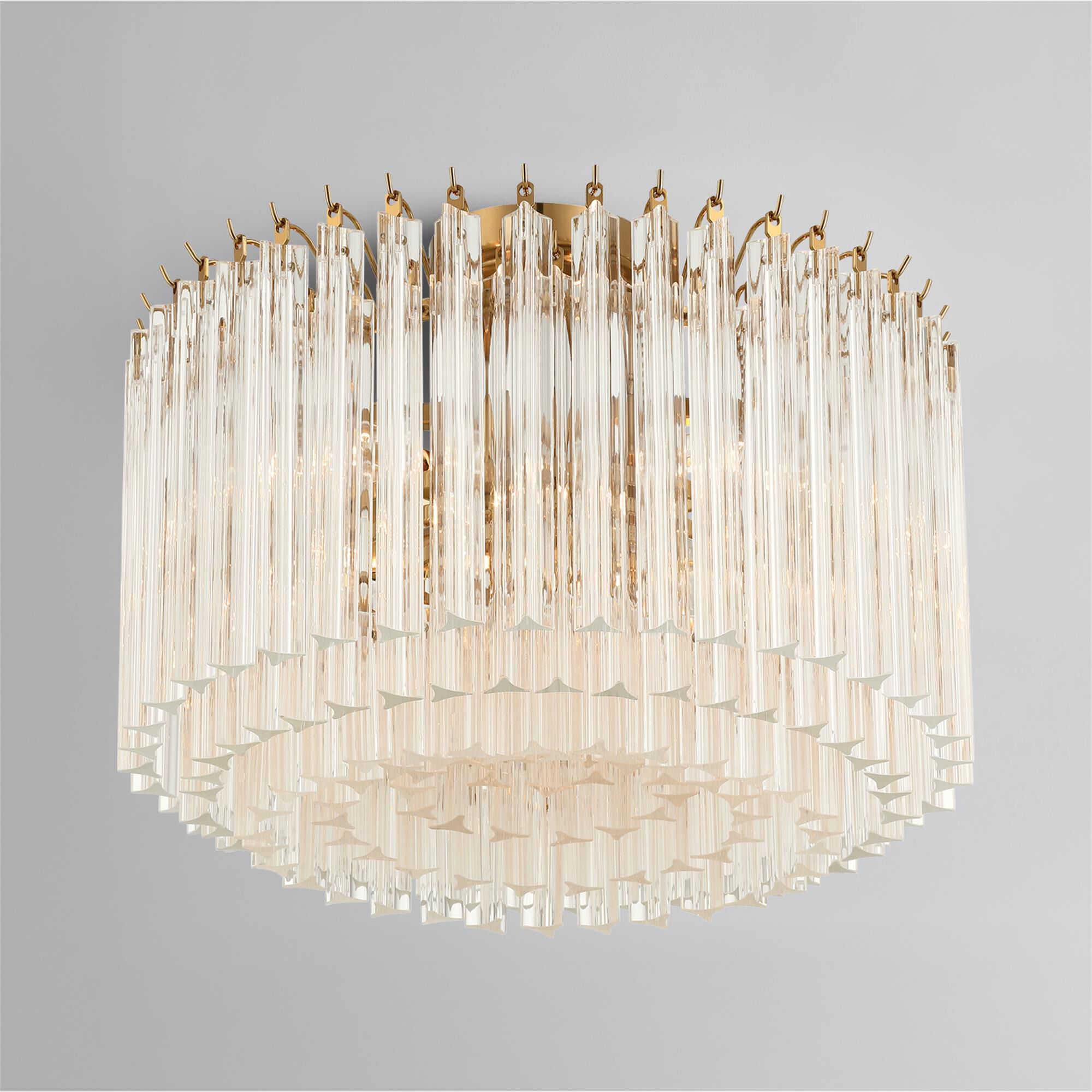 Lofton 18 Inch 5 Light Semi Flush Mount,