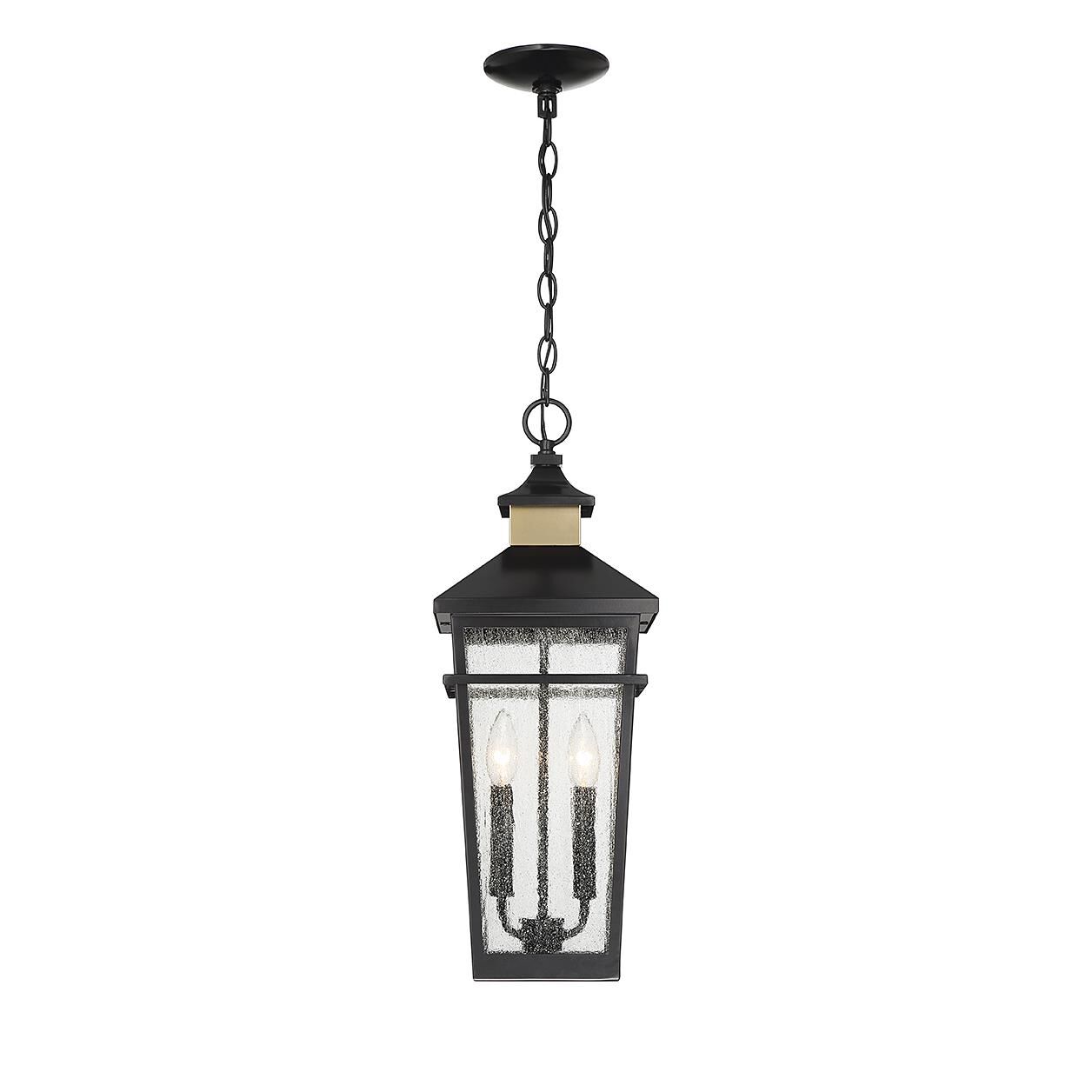 Kingsley 22 Inch Tall 2 Light Outdoor Hanging Lantern by Savoy House
