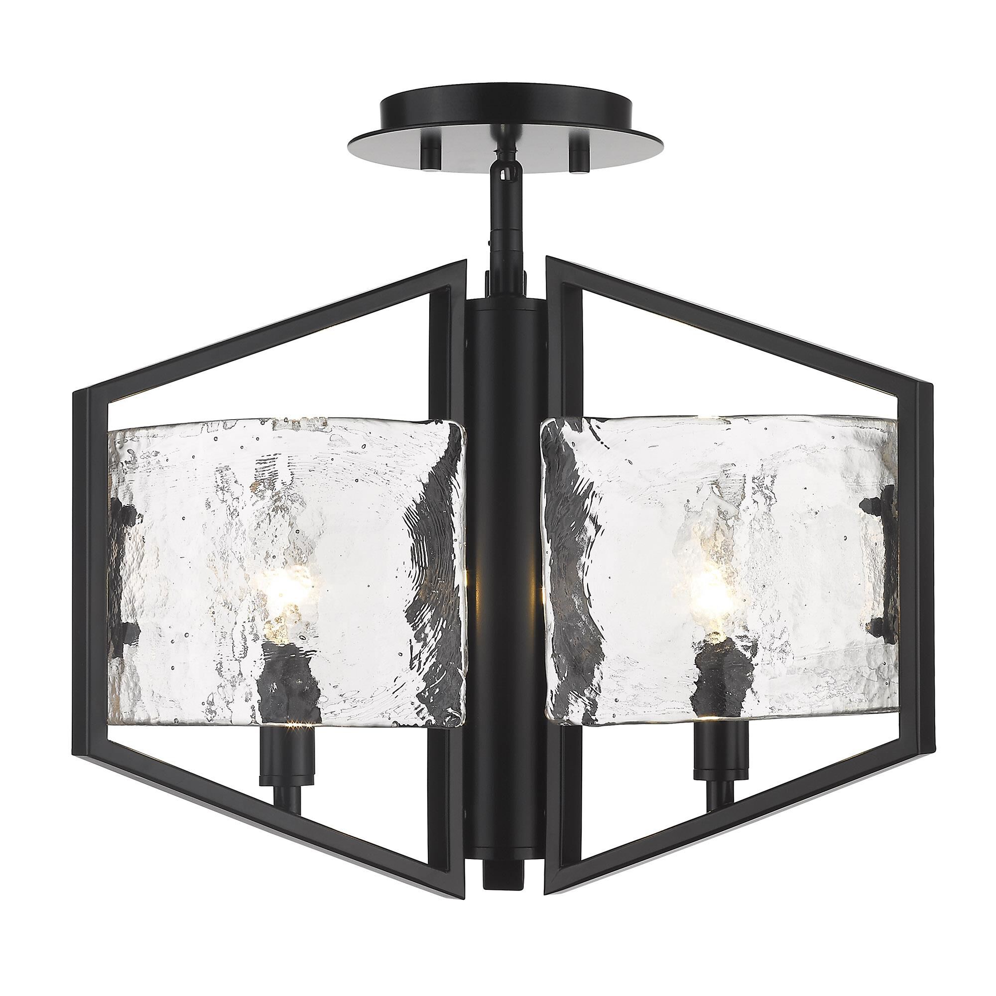 Varsha 16 Inch 3 Light Semi Flush Mount by Golden Lighting