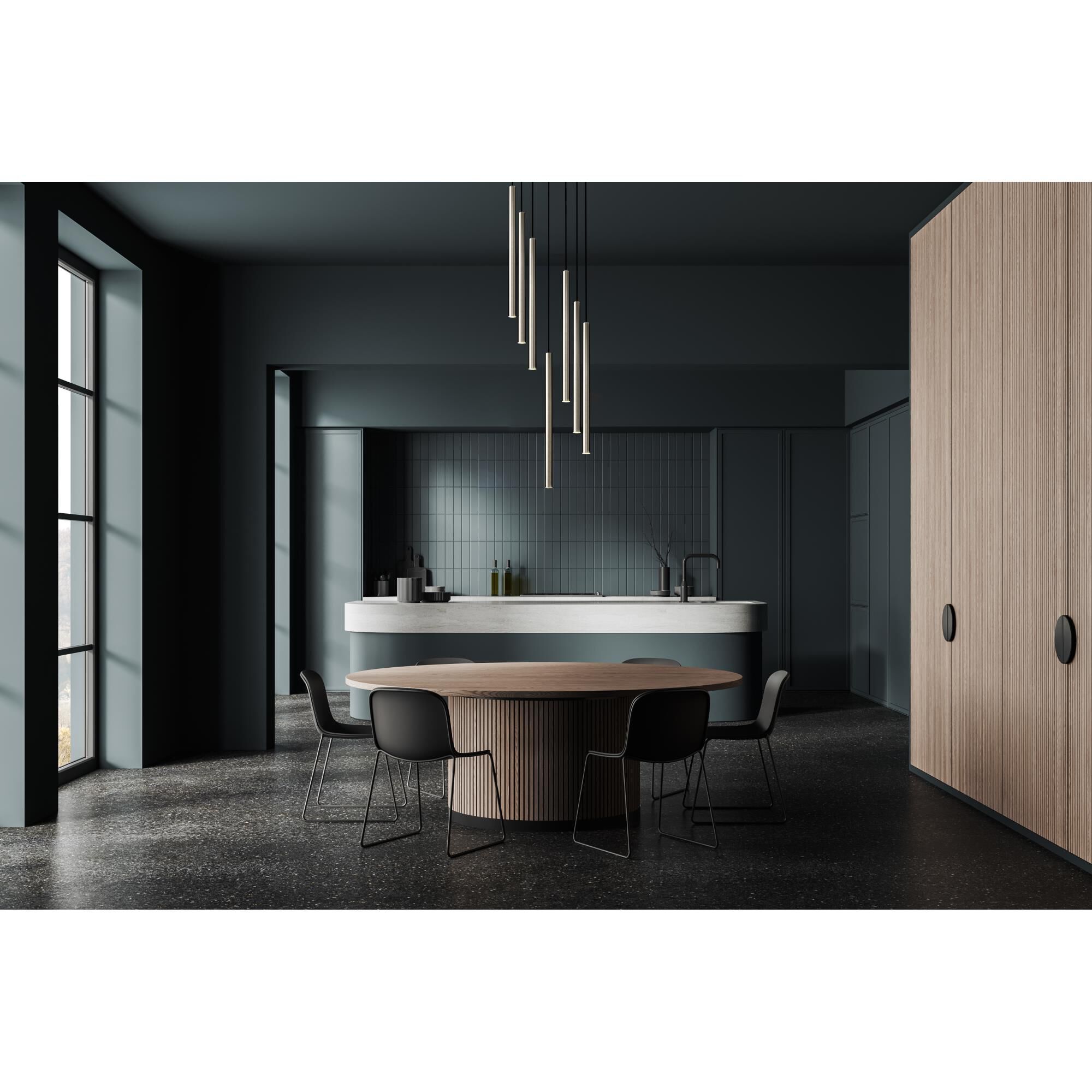 Shown in Brushed Nickel finish and Brushed Nickel glass and Brushed Nickel shade