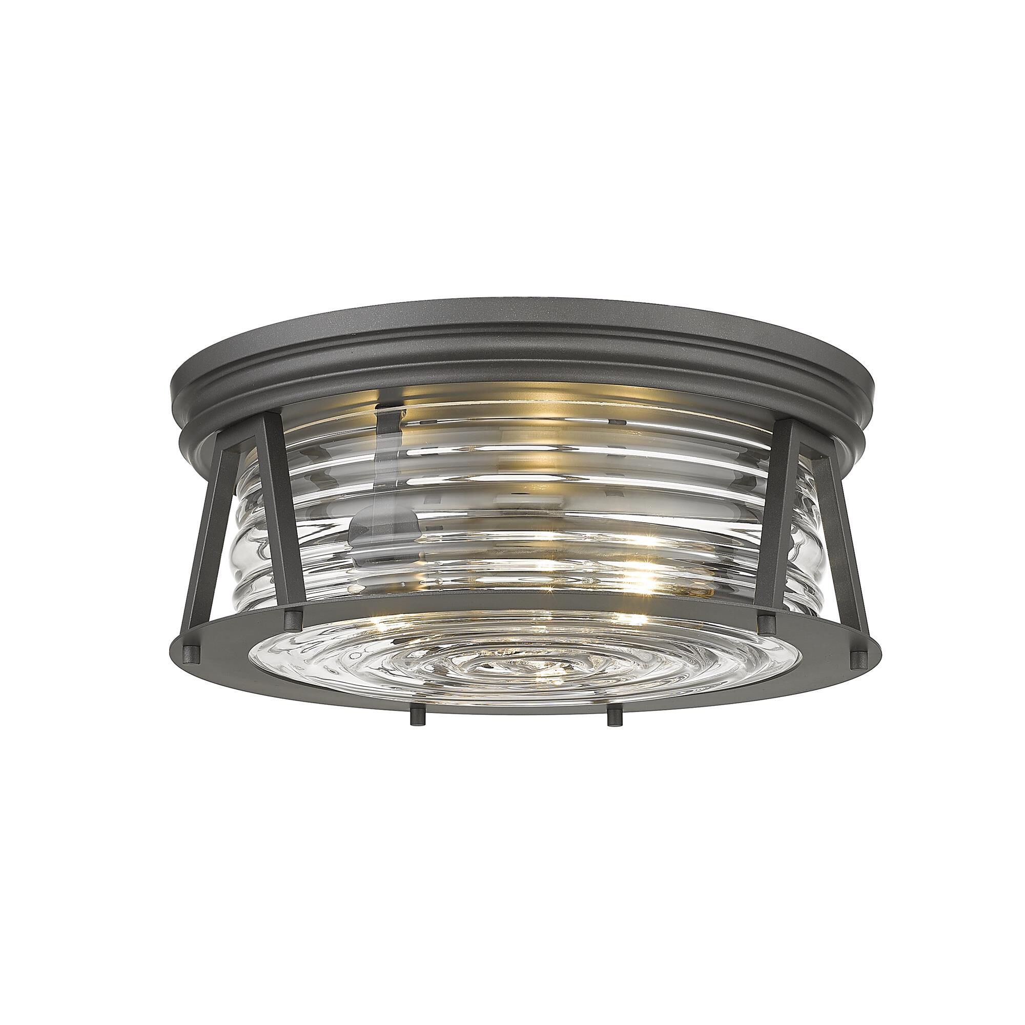 Shown in Bronze finish and Glass shade