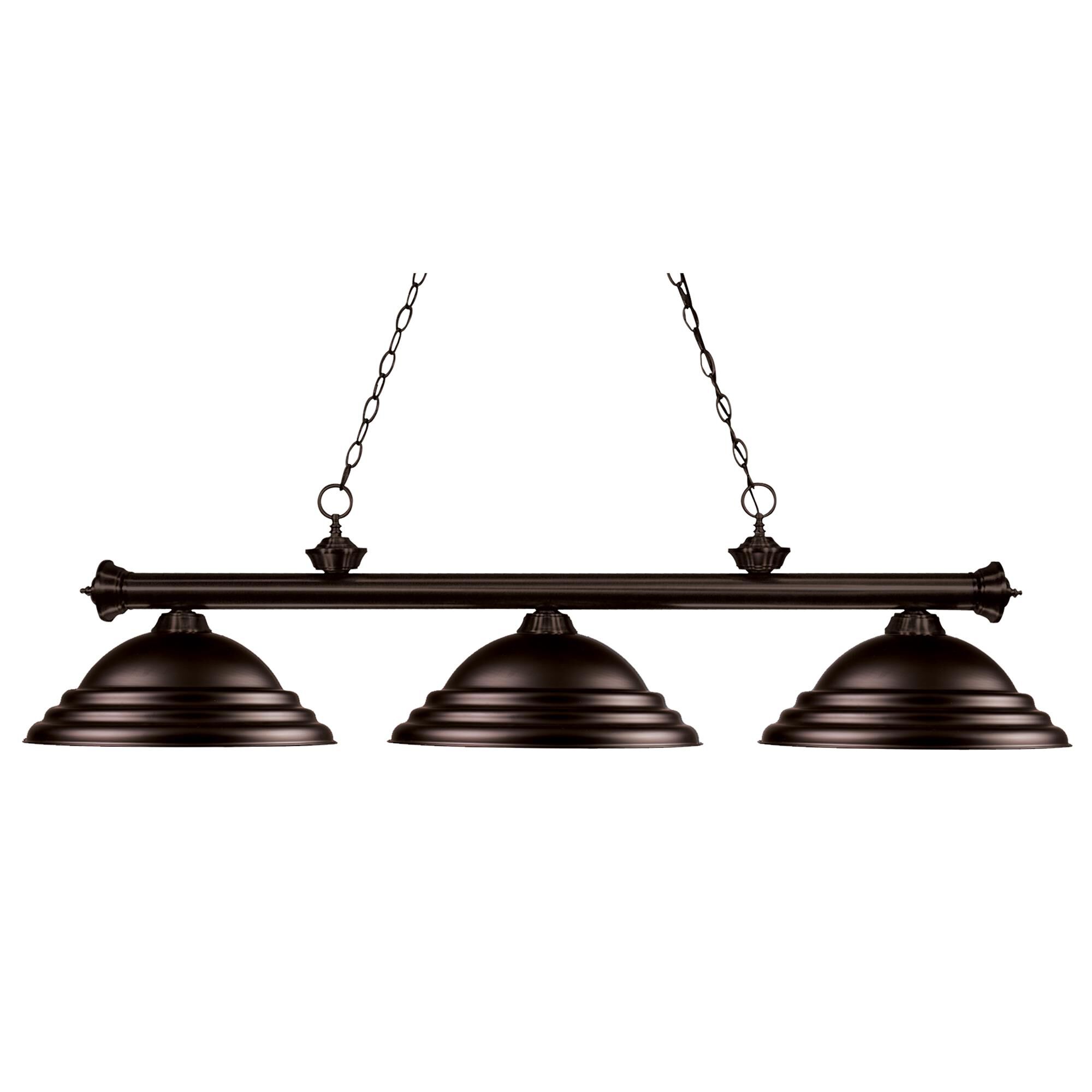 Shown in Bronze finish and Steel glass and Steel shade