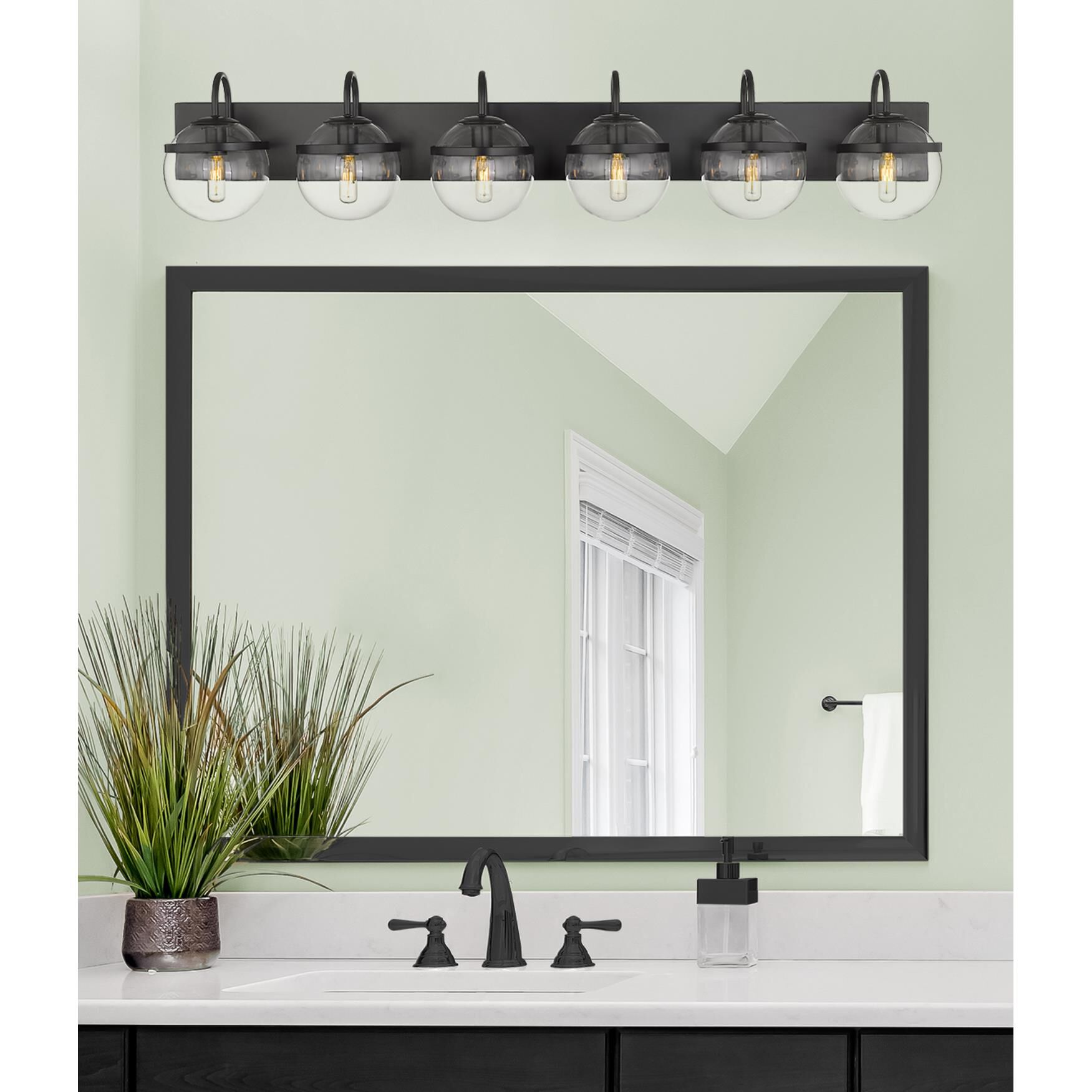 Bruno Marashlian Sands 44 Inch 6 Light LED Bath Vanity Light by Innovations Lighting