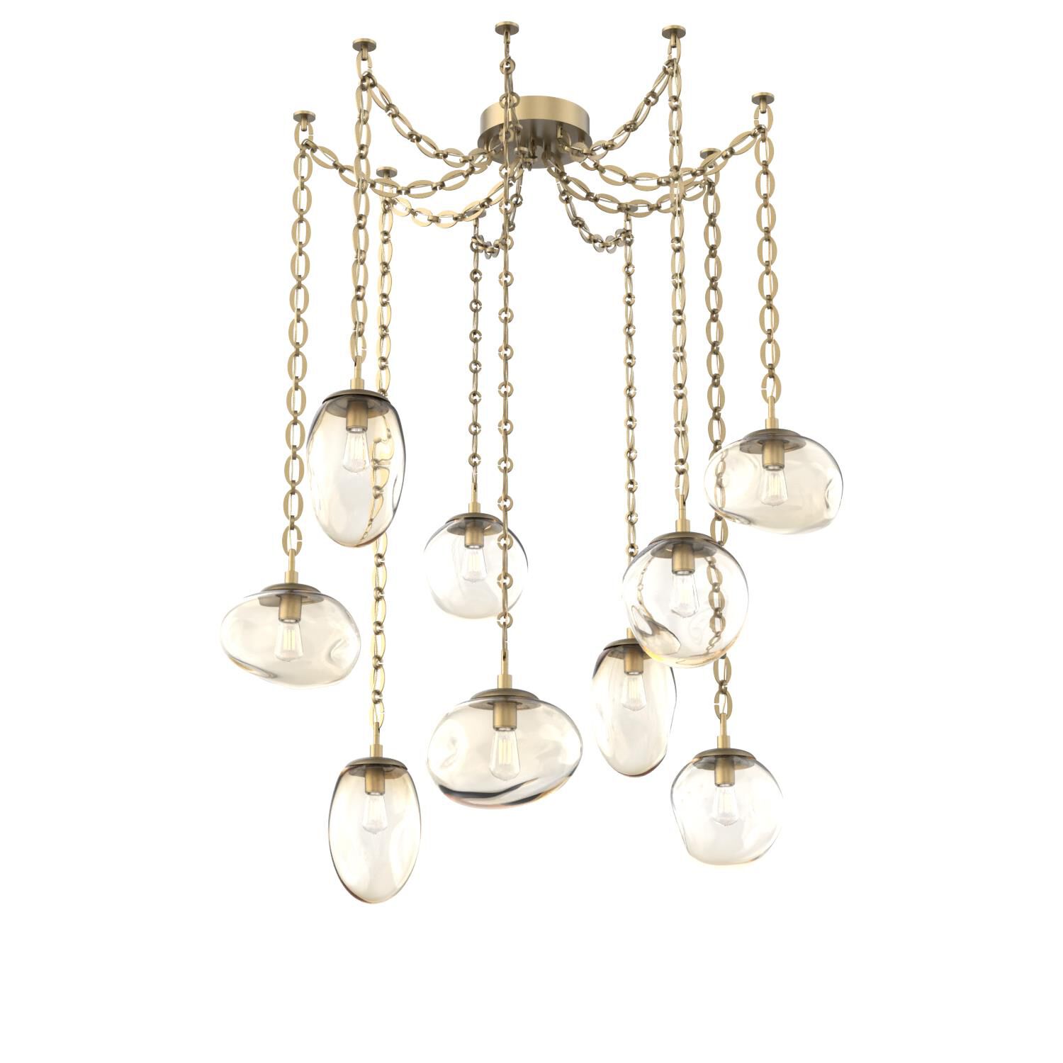 Levi Wilson Cosmos 17 Inch Multi Pendant Light by Hammerton Studio