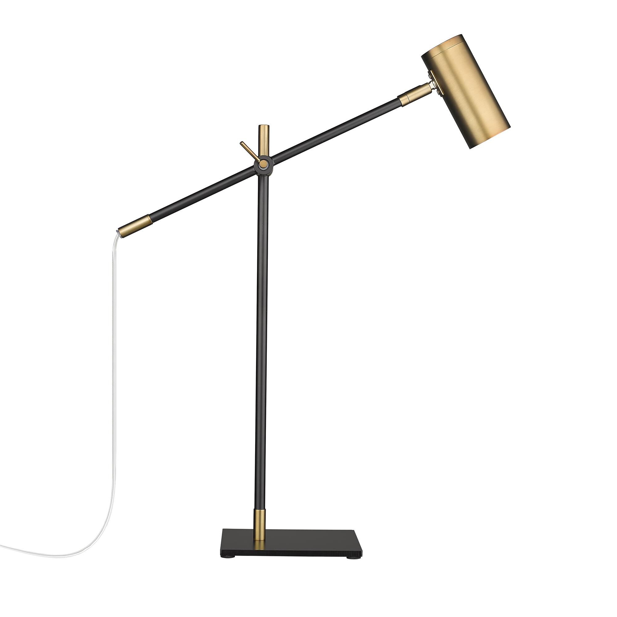 Shown in Matte Black And Olde Brass finish and Aluminum glass and Aluminum shade