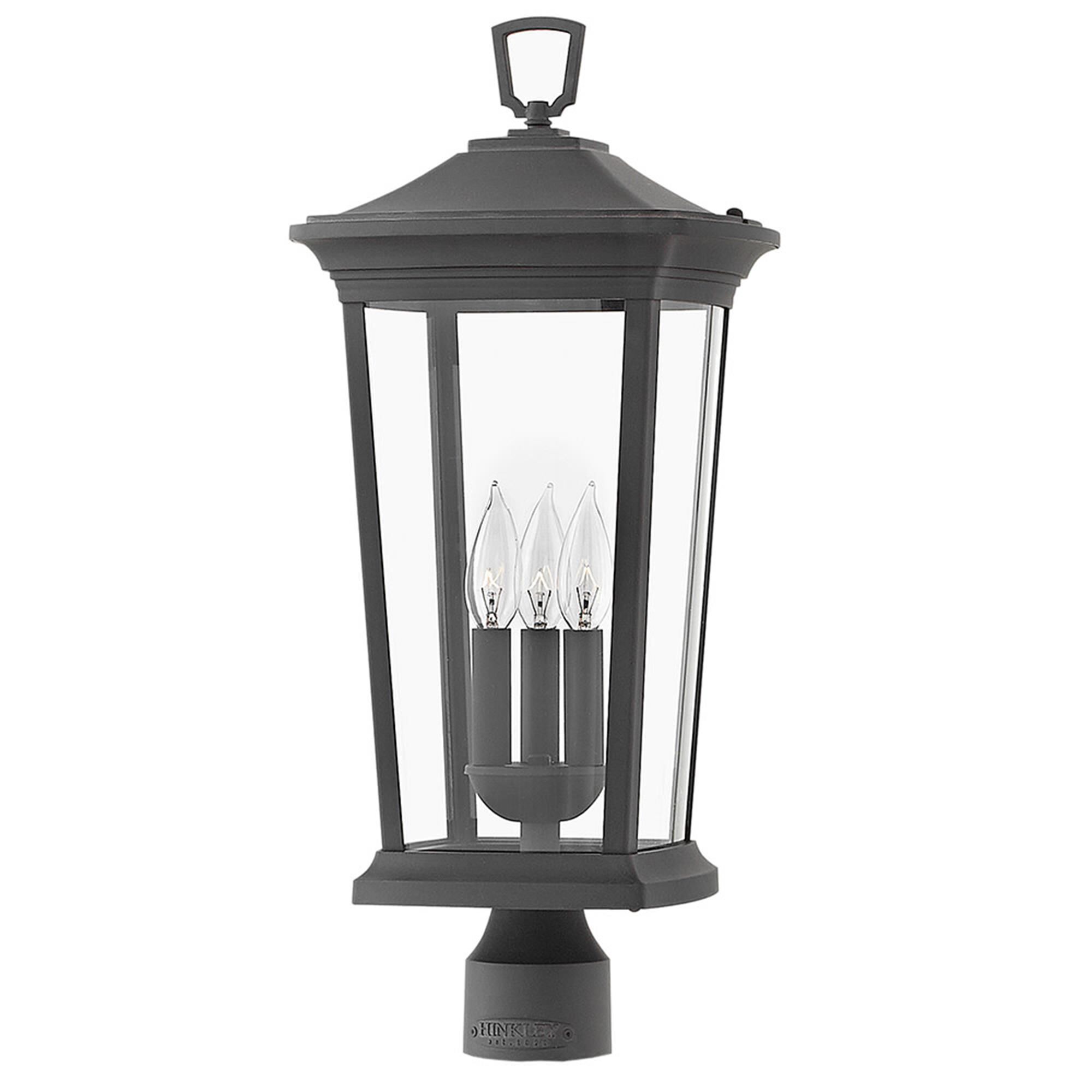 Shown in Museum Black finish and Clear glass