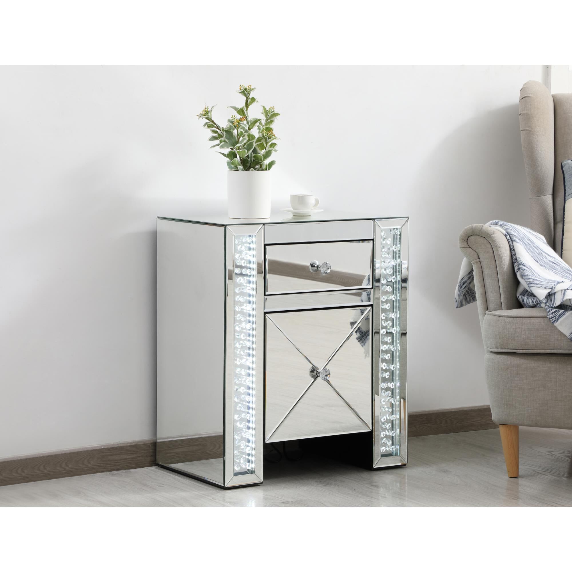 Raiden End Table by Elegant Decor