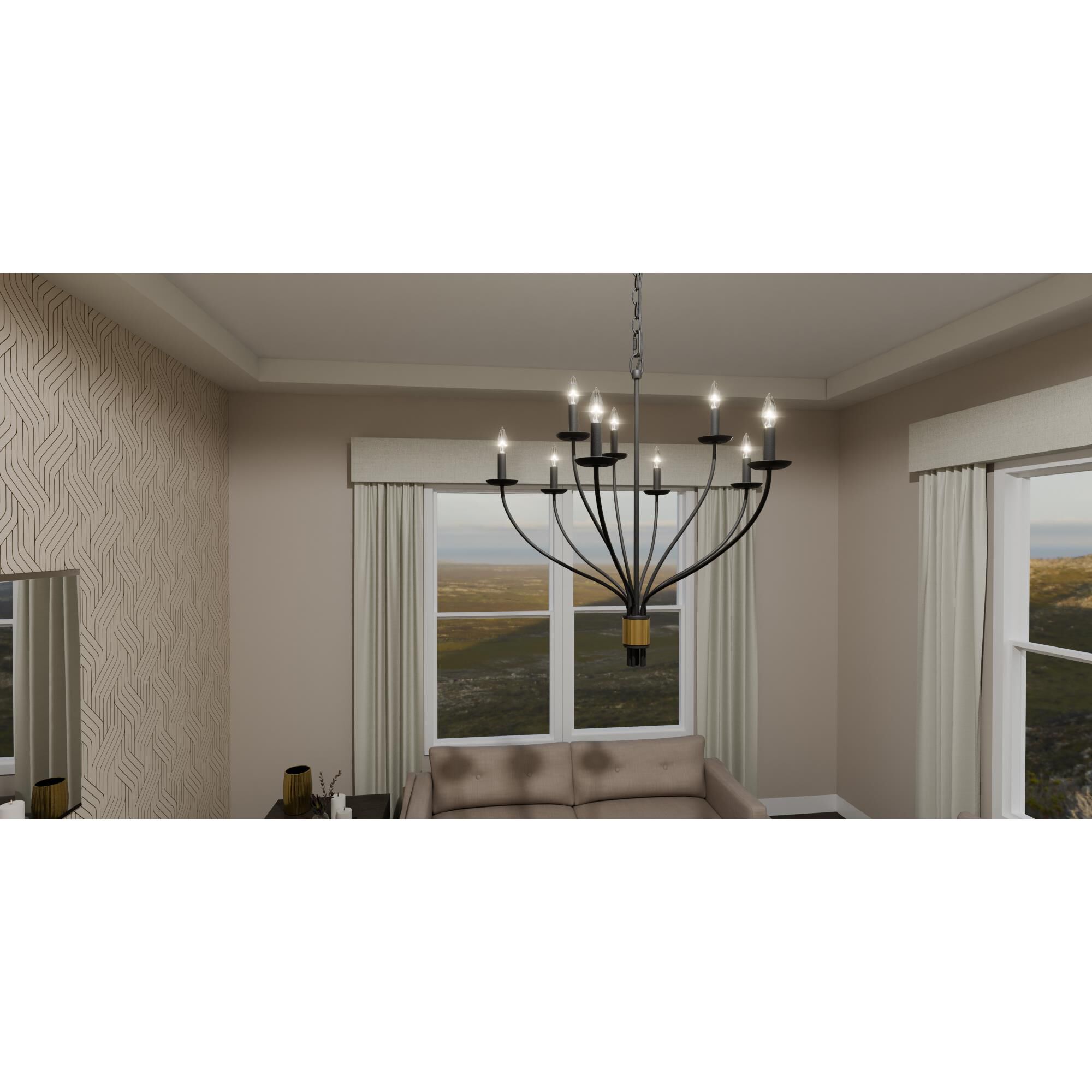 Margaret 32 Inch Chandelier by Quoizel