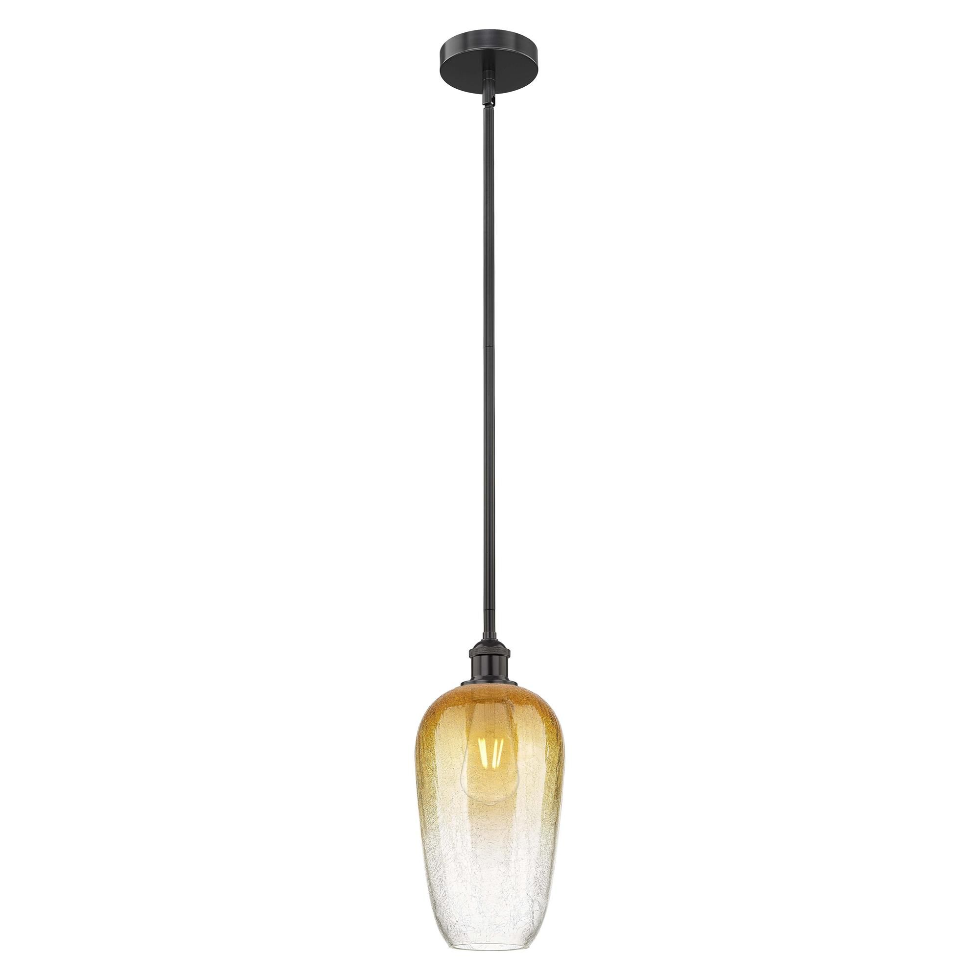 Shown in Matte Black finish and Amber glass