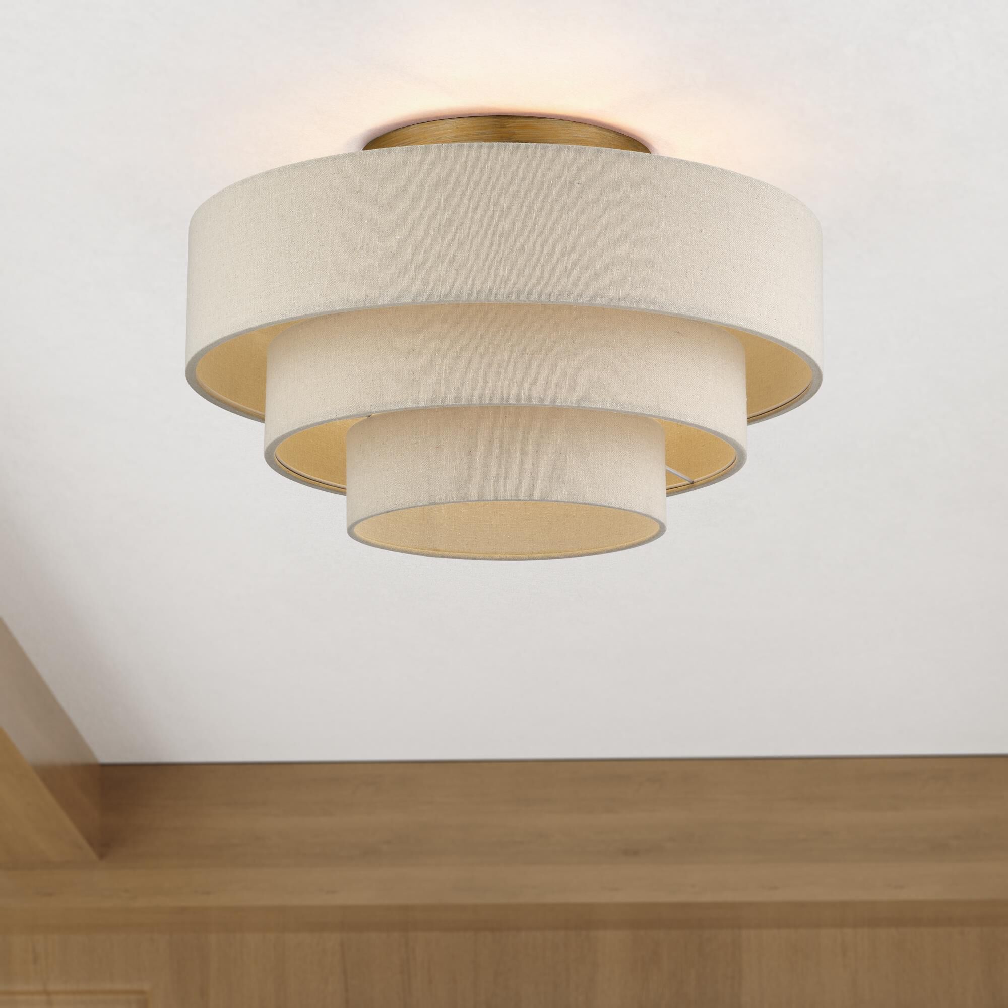 Bellingham 21 Inch Semi Flush Mount by Livex Lighting