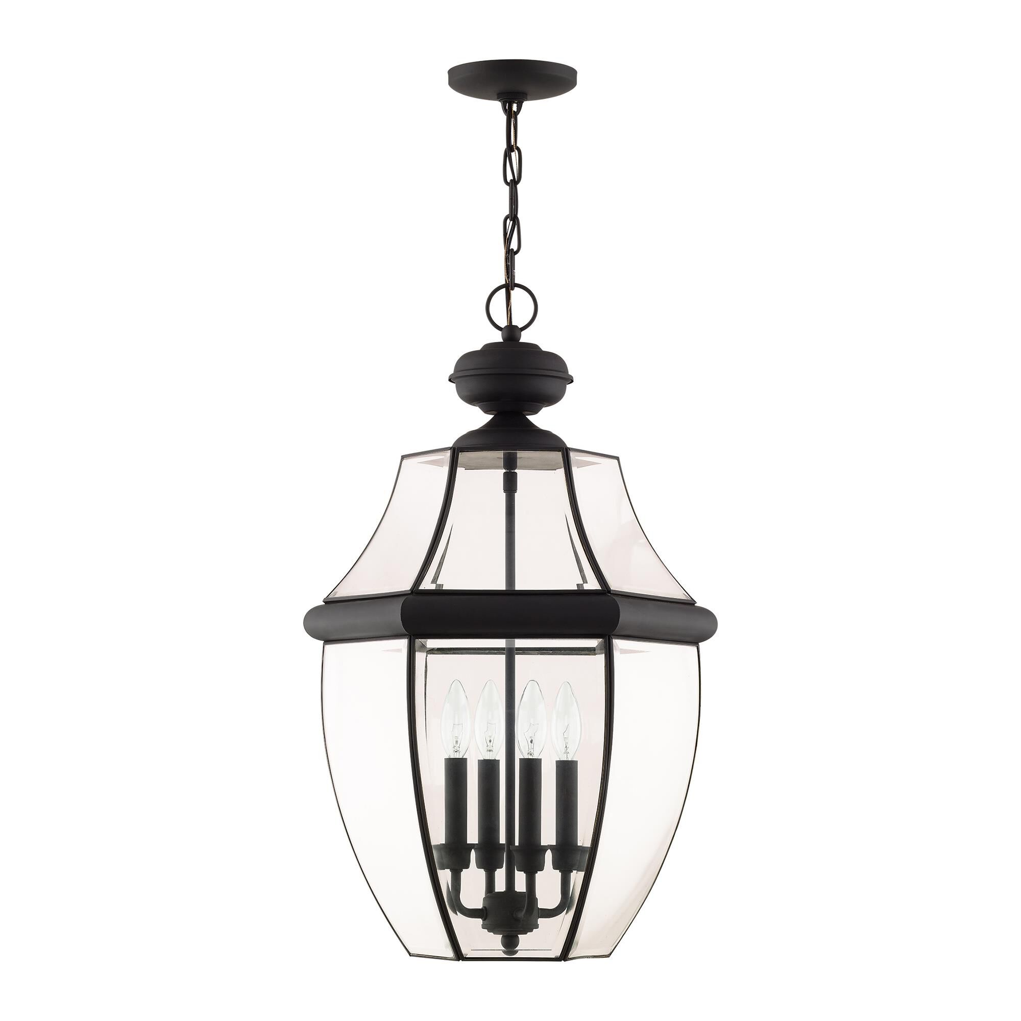 Monterey 25 Inch Tall 4 Light Outdoor Hanging Lantern by Livex Lighting