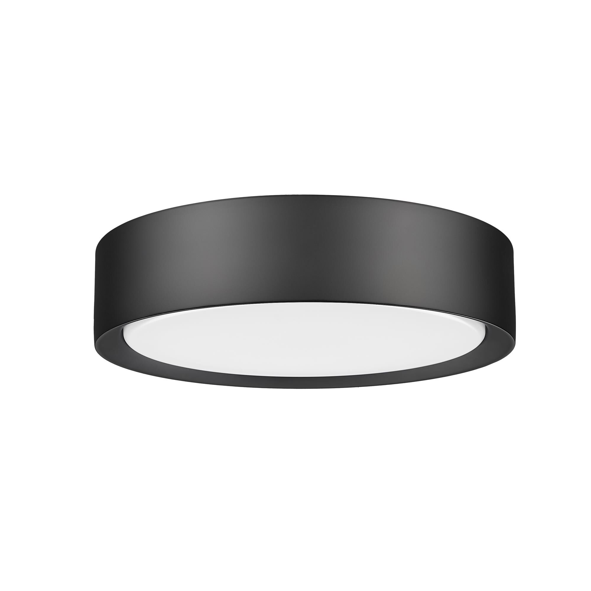 Shown in Matte Black finish and Frosted glass and Frosted shade