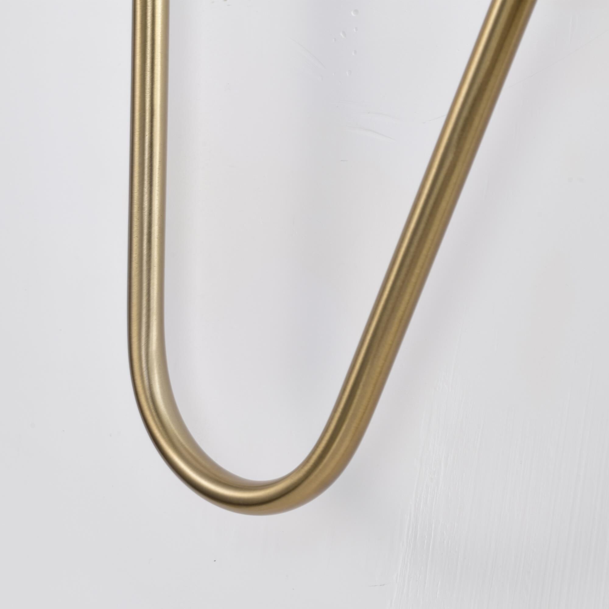 Shown in Matte Black and Burnished Brass finish