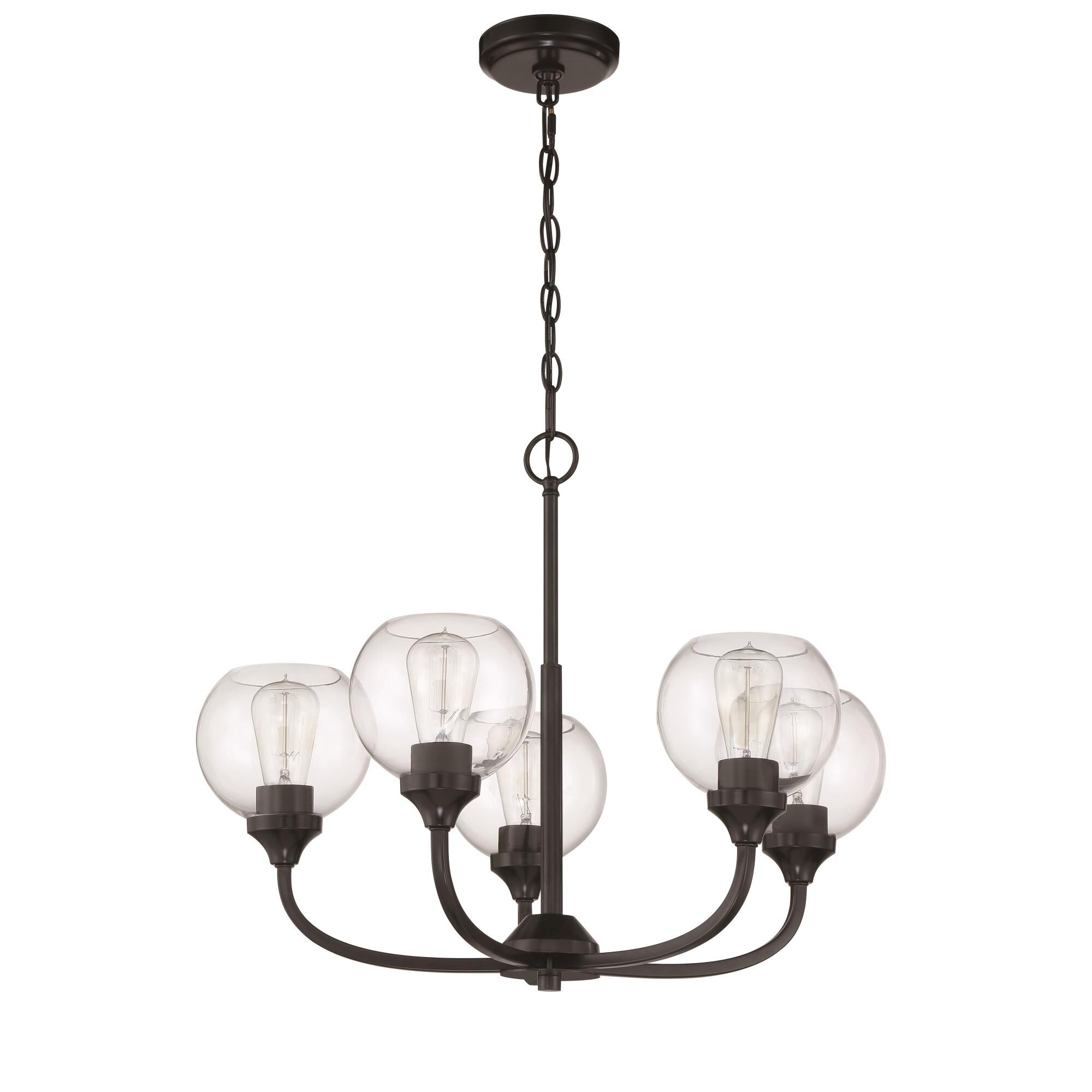 Glenda 23 Inch 5 Light Chandelier by Craftmade