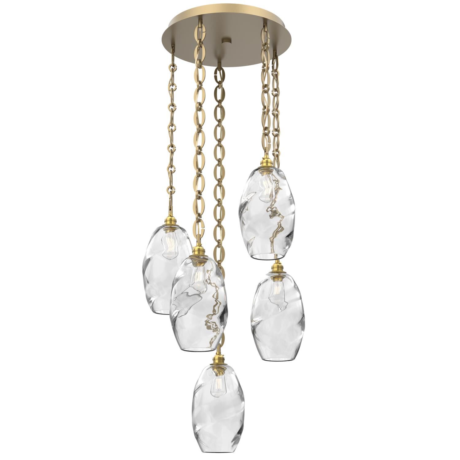 Levi Wilson Ellisse 21 Inch Multi Light Pendant by Hammerton Studio