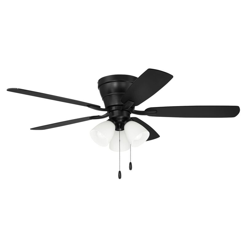 Wheeler 52 3-Light 52 Inch Flush Mount Fan with Light Kit by Craftmade