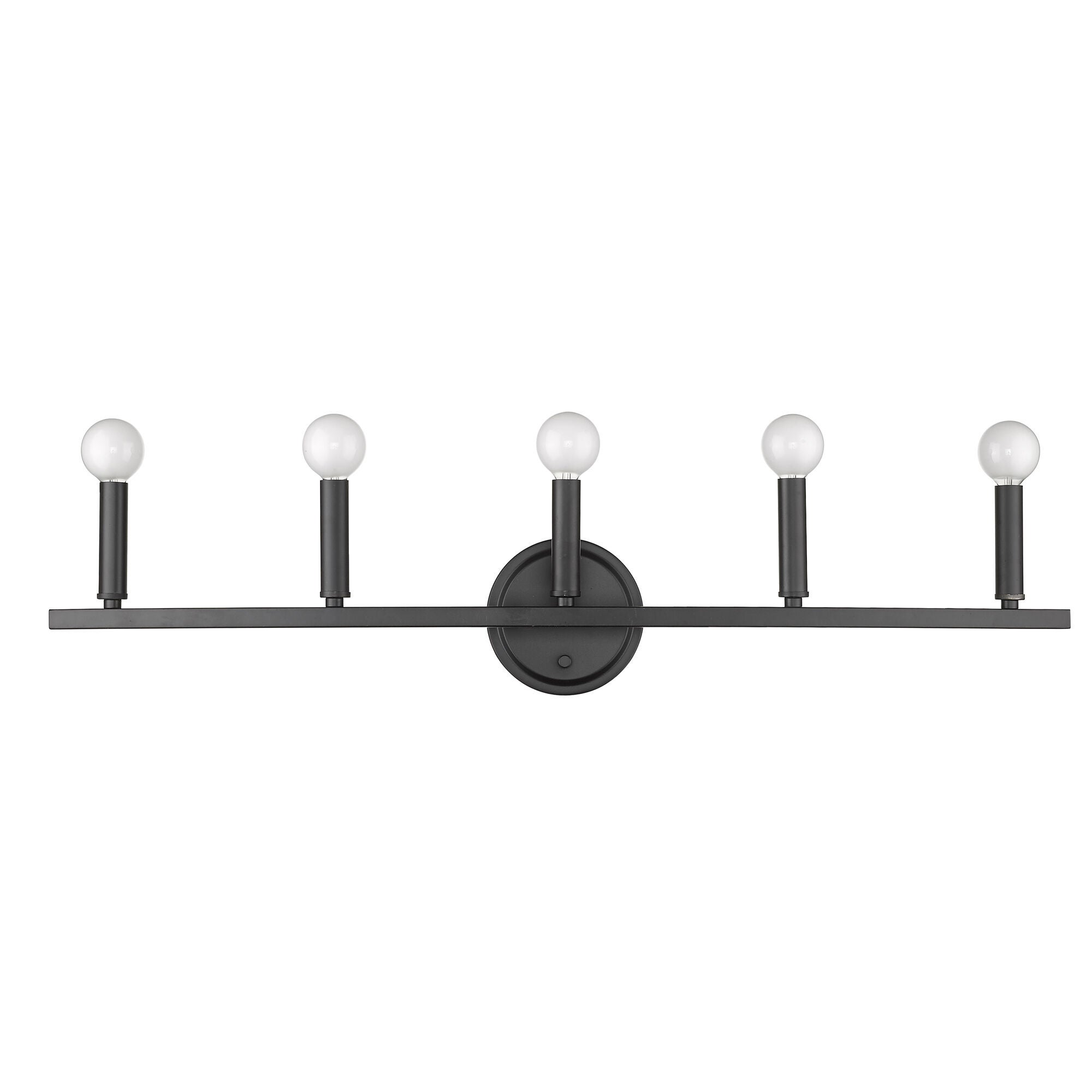 Shown in Matte Black finish and -- glass and -- shade
