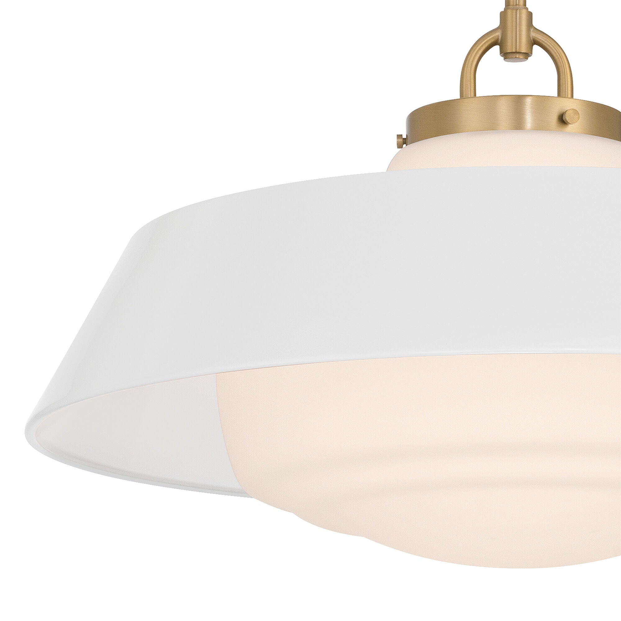 Shown in Vibrant Gold finish and Steel glass and Steel shade