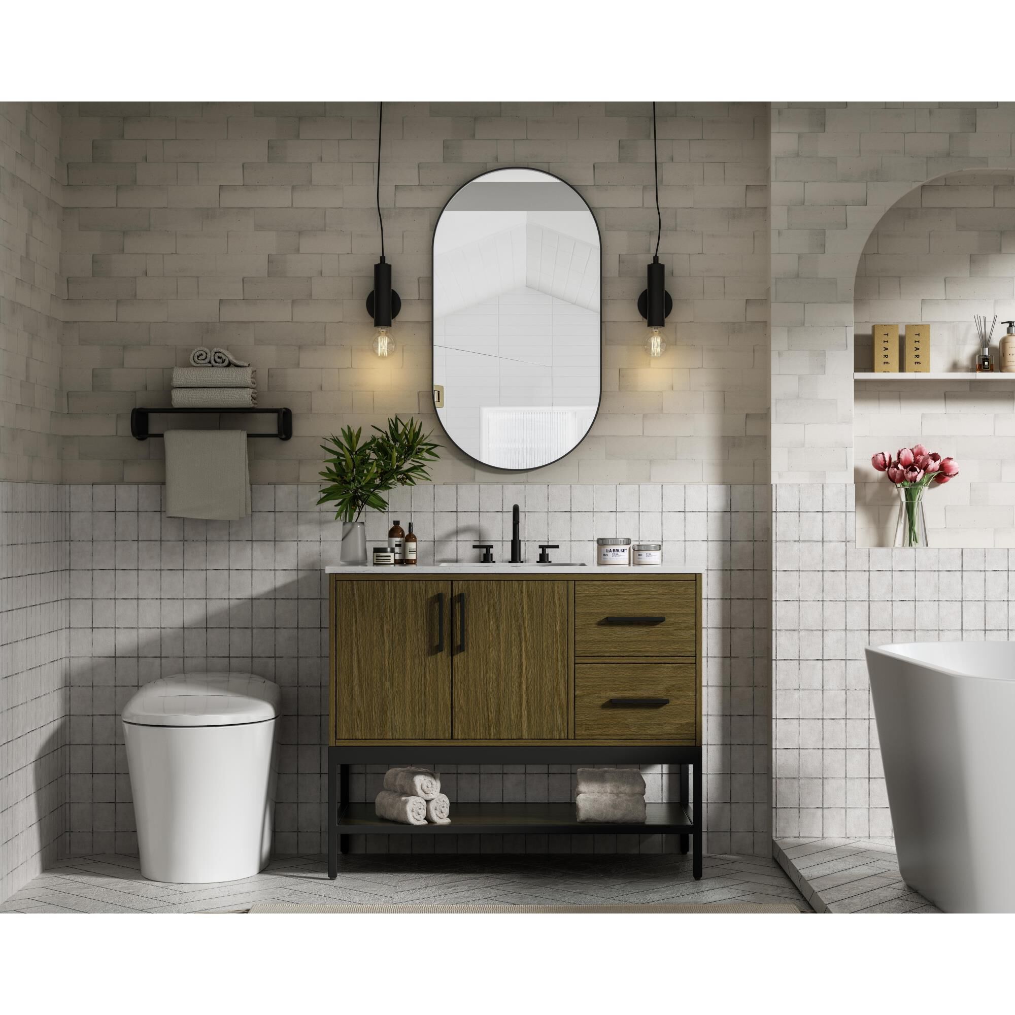 Shown in Chestnut Brown finish