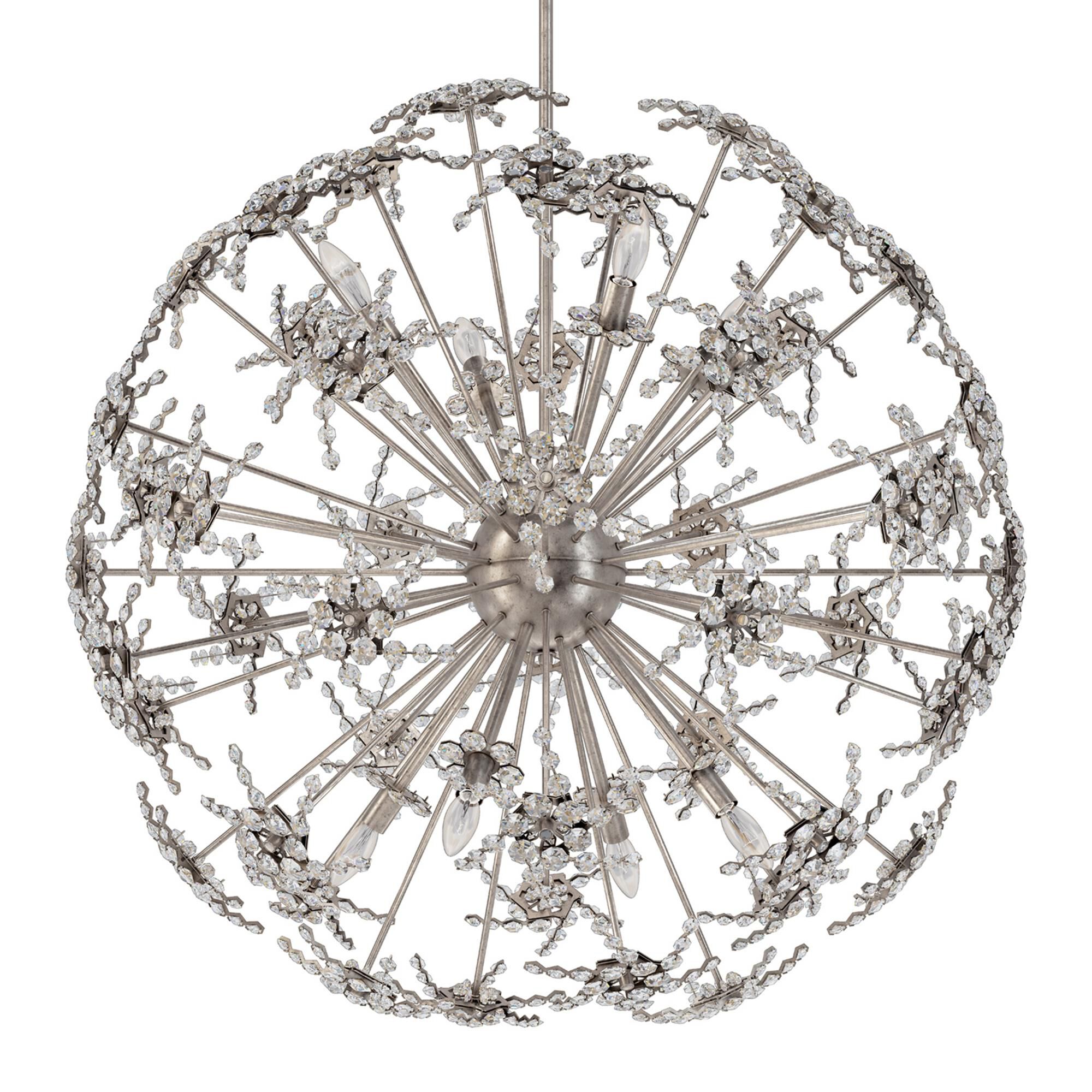 Shown in Antique Silver finish and Clear Radiance crystal