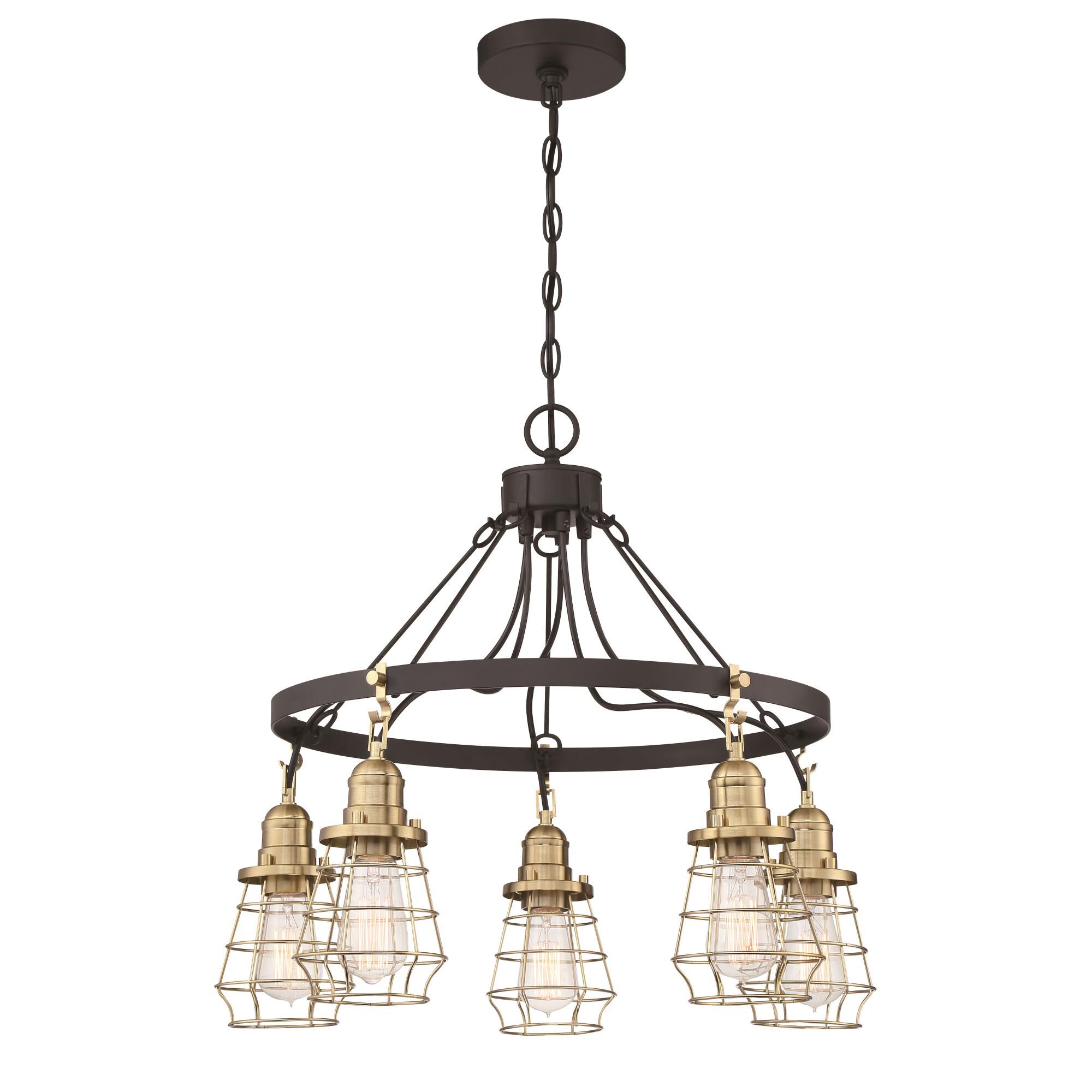Shown in Flat Black and Satin Brass finish and Satin Brass glass and Satin Brass shade