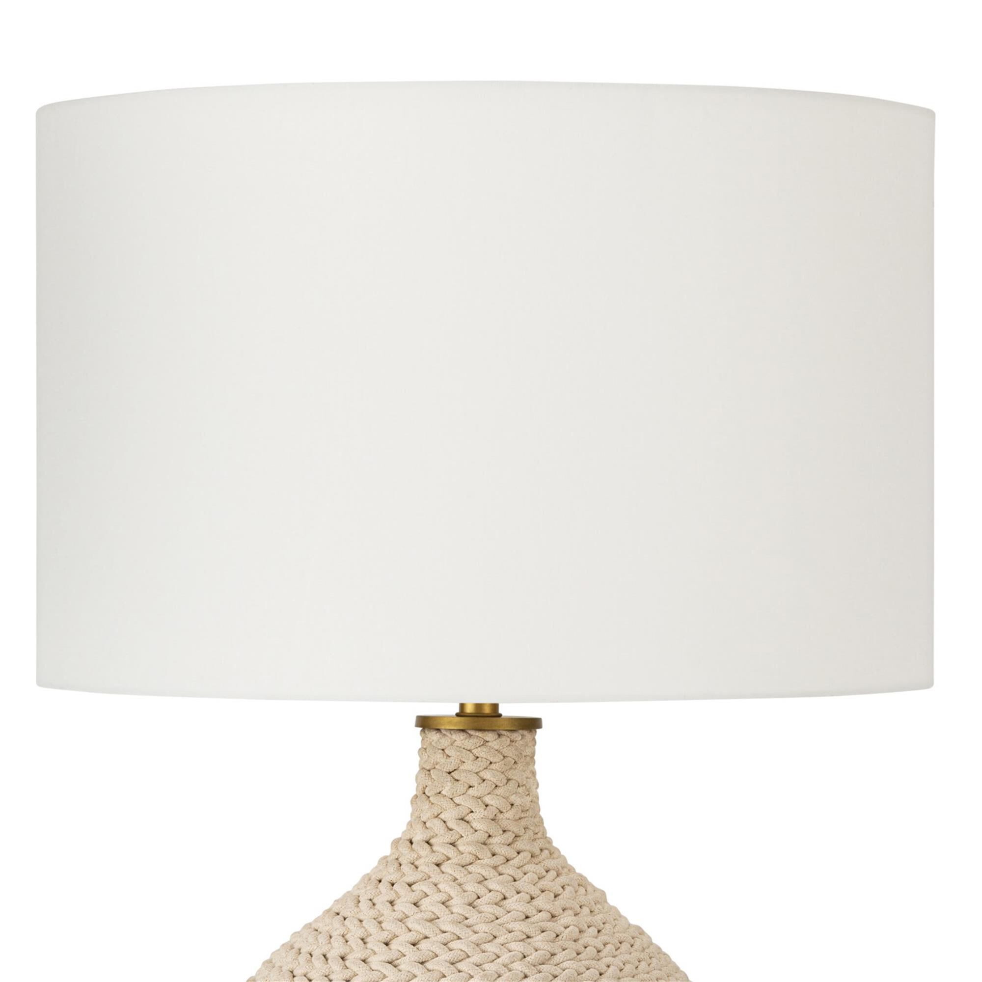 Shown in Natural finish and Linen shade
