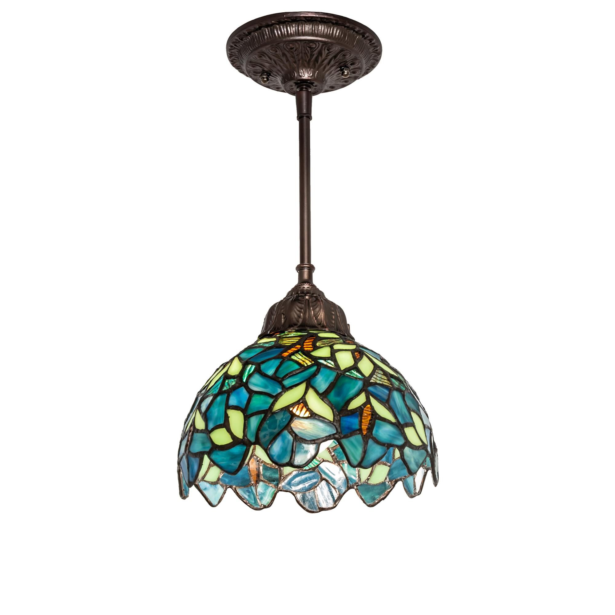 Meyda Lighting Nightfall Wisteria 8 Inch Large Pendant