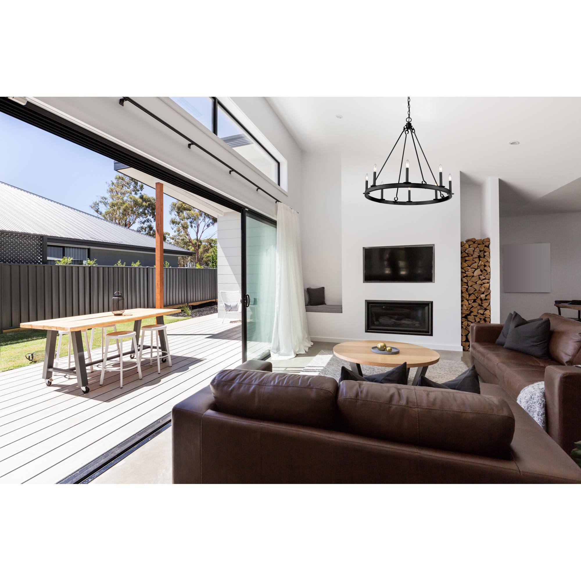 Shown in Matte Black finish and --- glass and --- shade