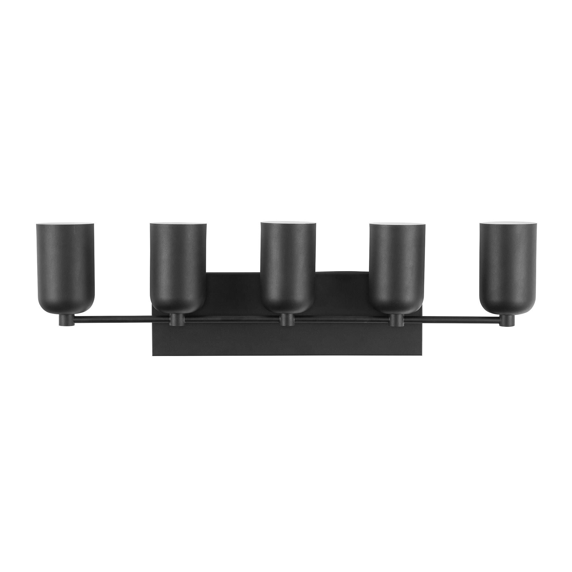 Shown in Black finish and Steel shade