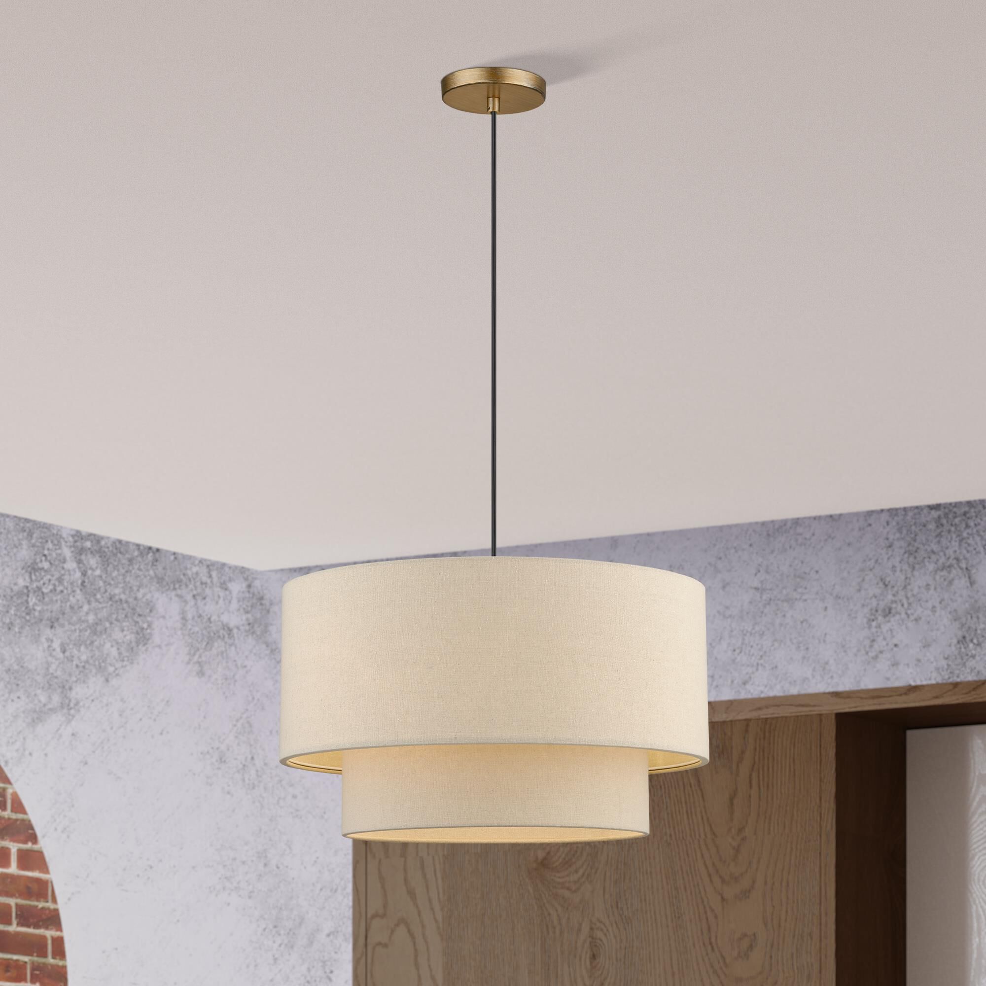 Bellingham 20 Inch Large Pendant by Livex Lighting