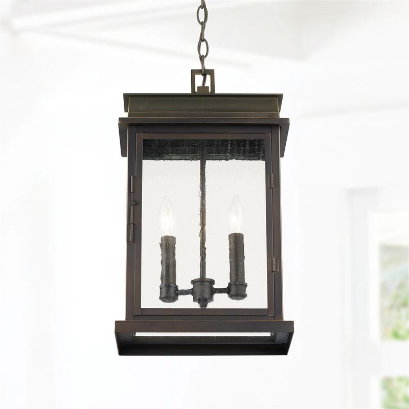 Bolton 19 Inch Tall 2 Light Outdoor Hanging Lantern by Capital Lighting Fixture Company