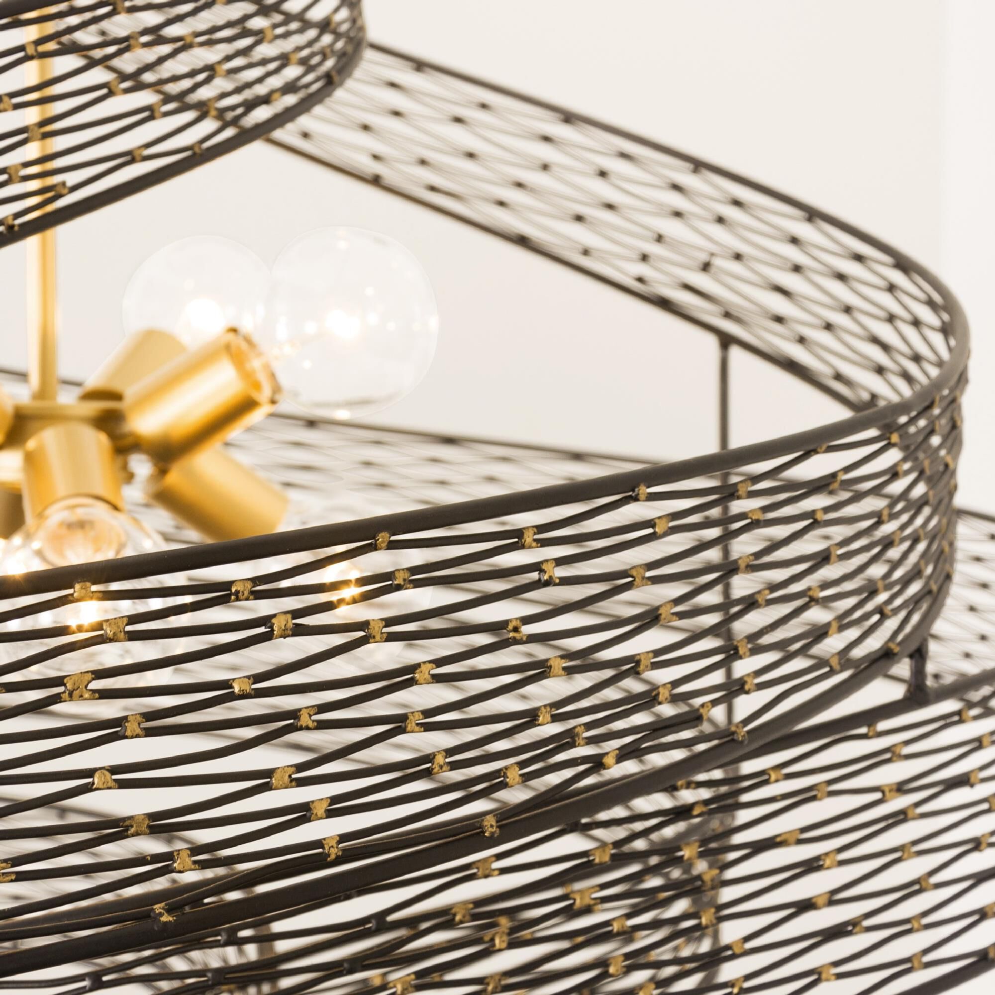 Shown in Gold finish and Matte Black - French Gold shade