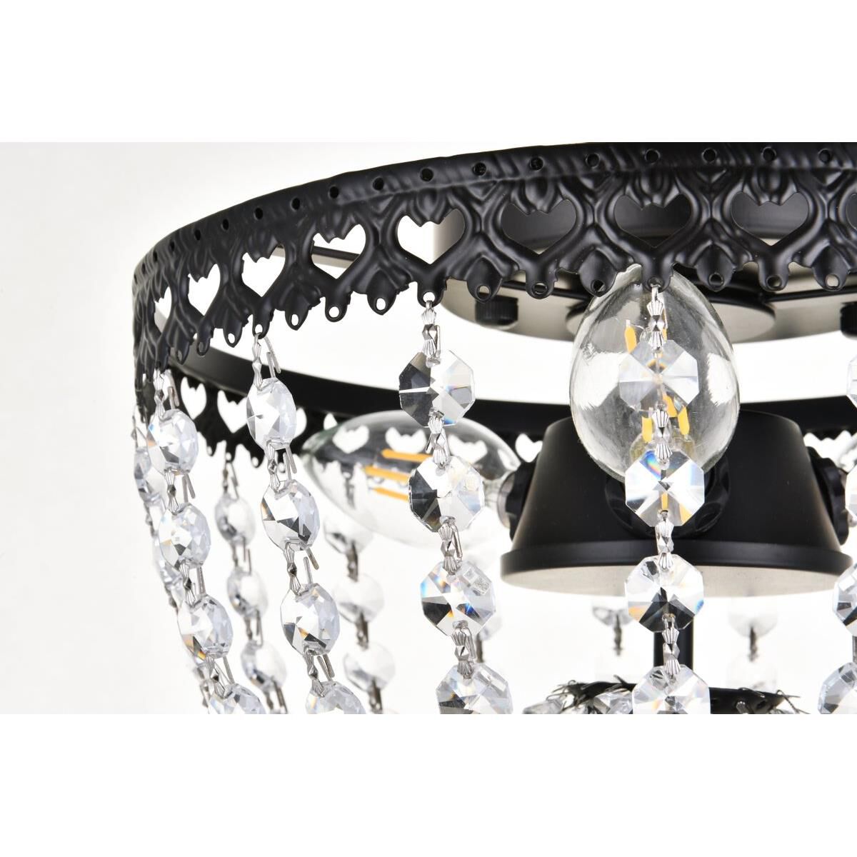 Kylie 10 Inch 3 Light Flush Mount by Elegant Lighting