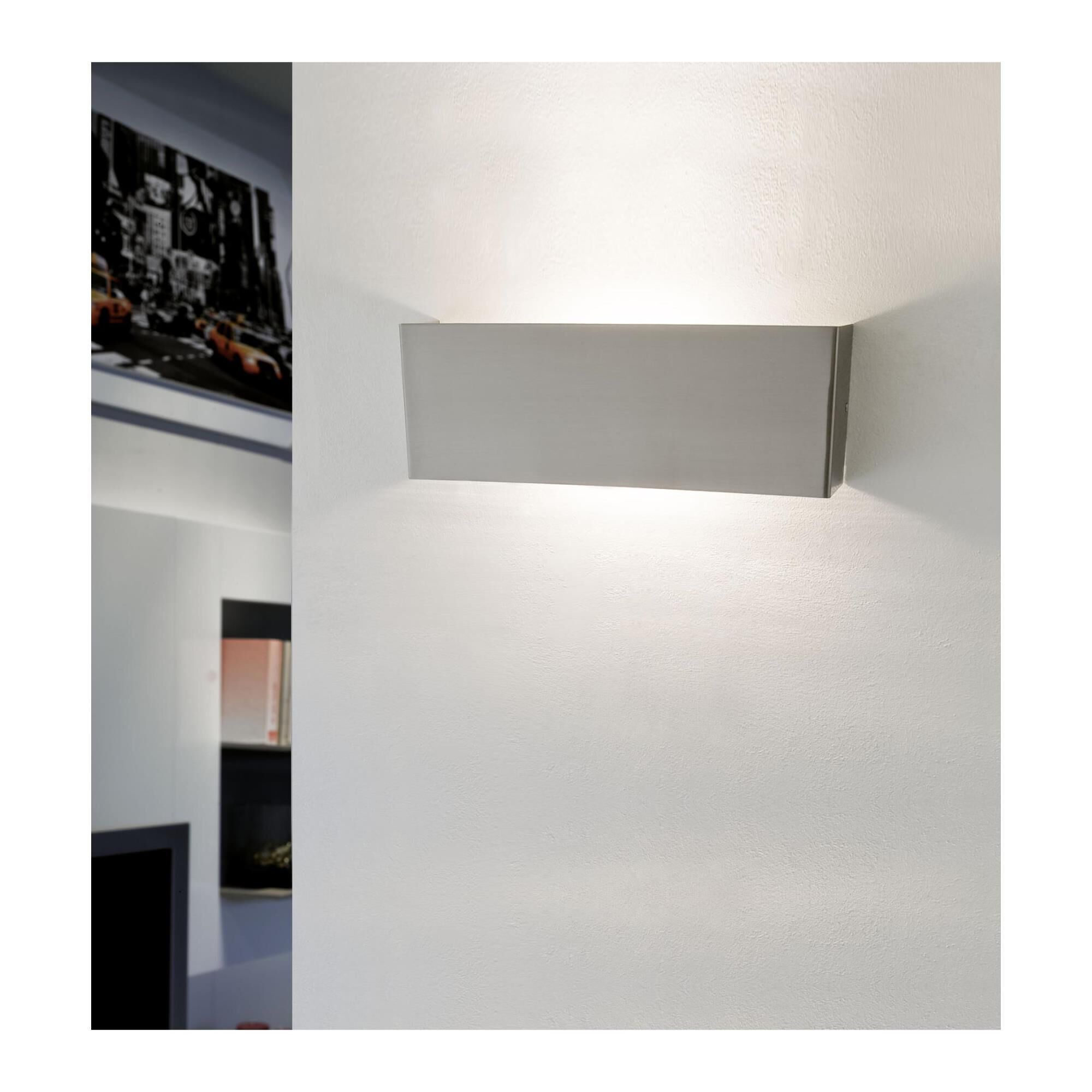 Shown in Matte Nickel finish and Satin glass