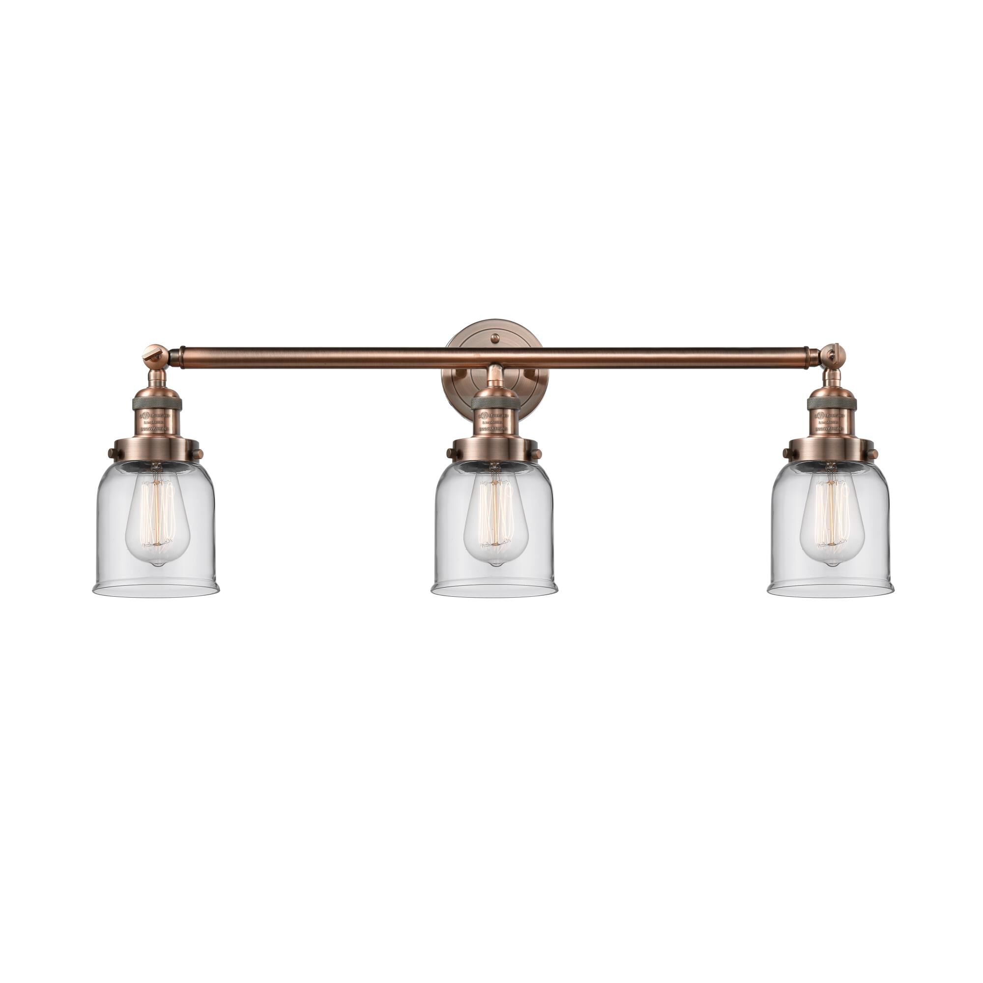 Shown in Antique Copper finish and Clear glass