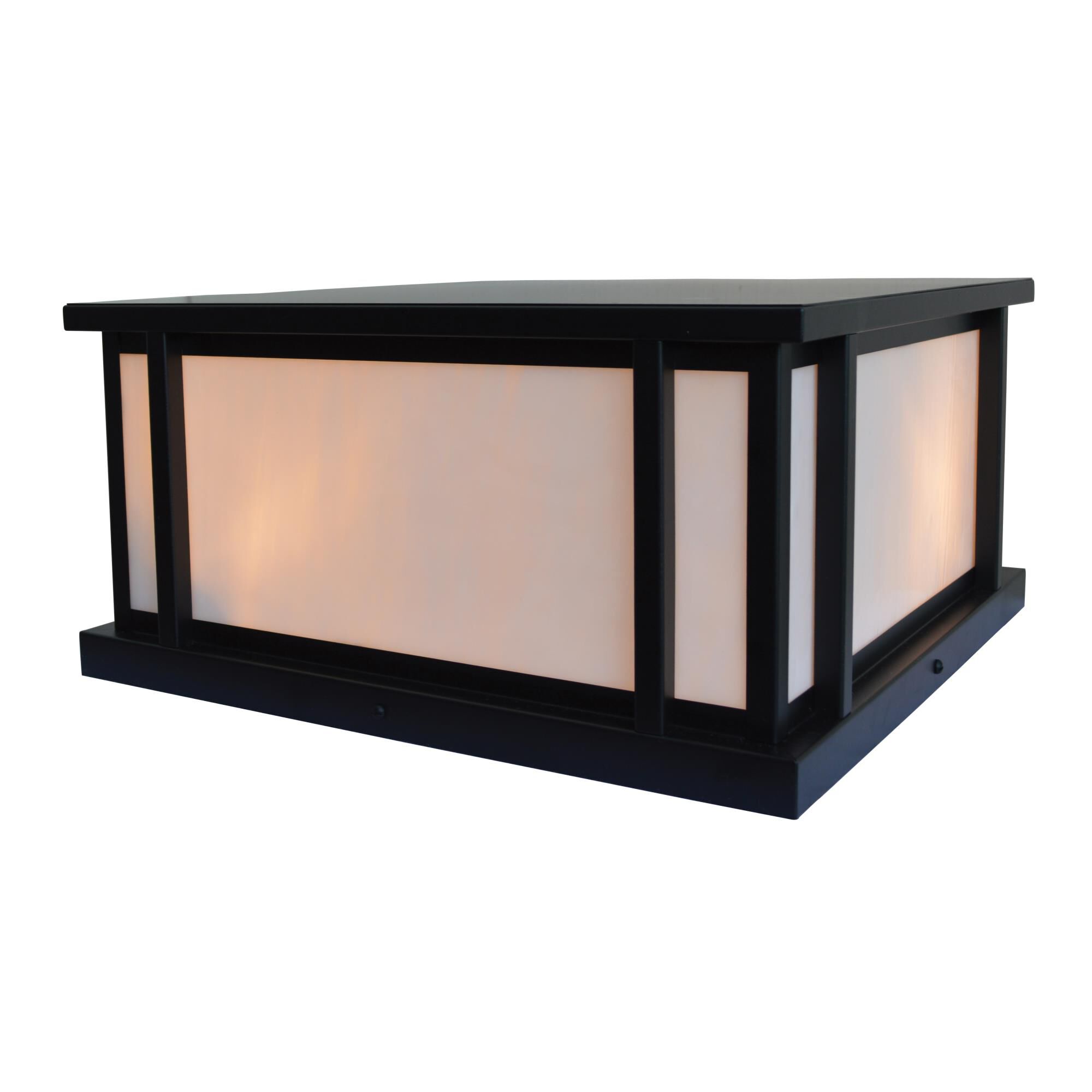 Shown in Satin Black finish and White Opalescent glass