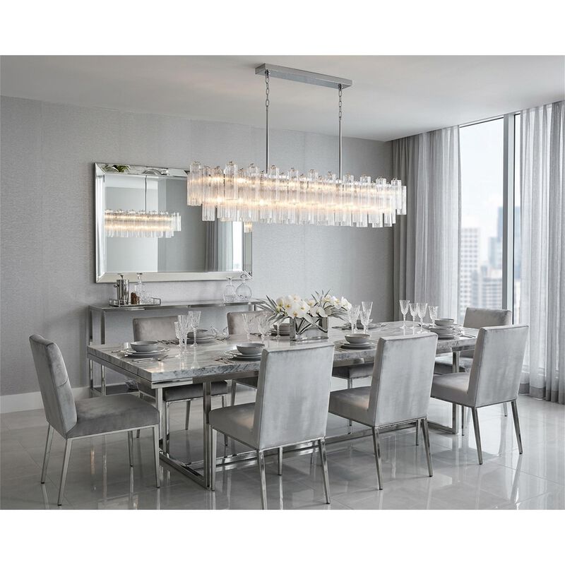 Addis Large Linear Chandelier by Crystorama