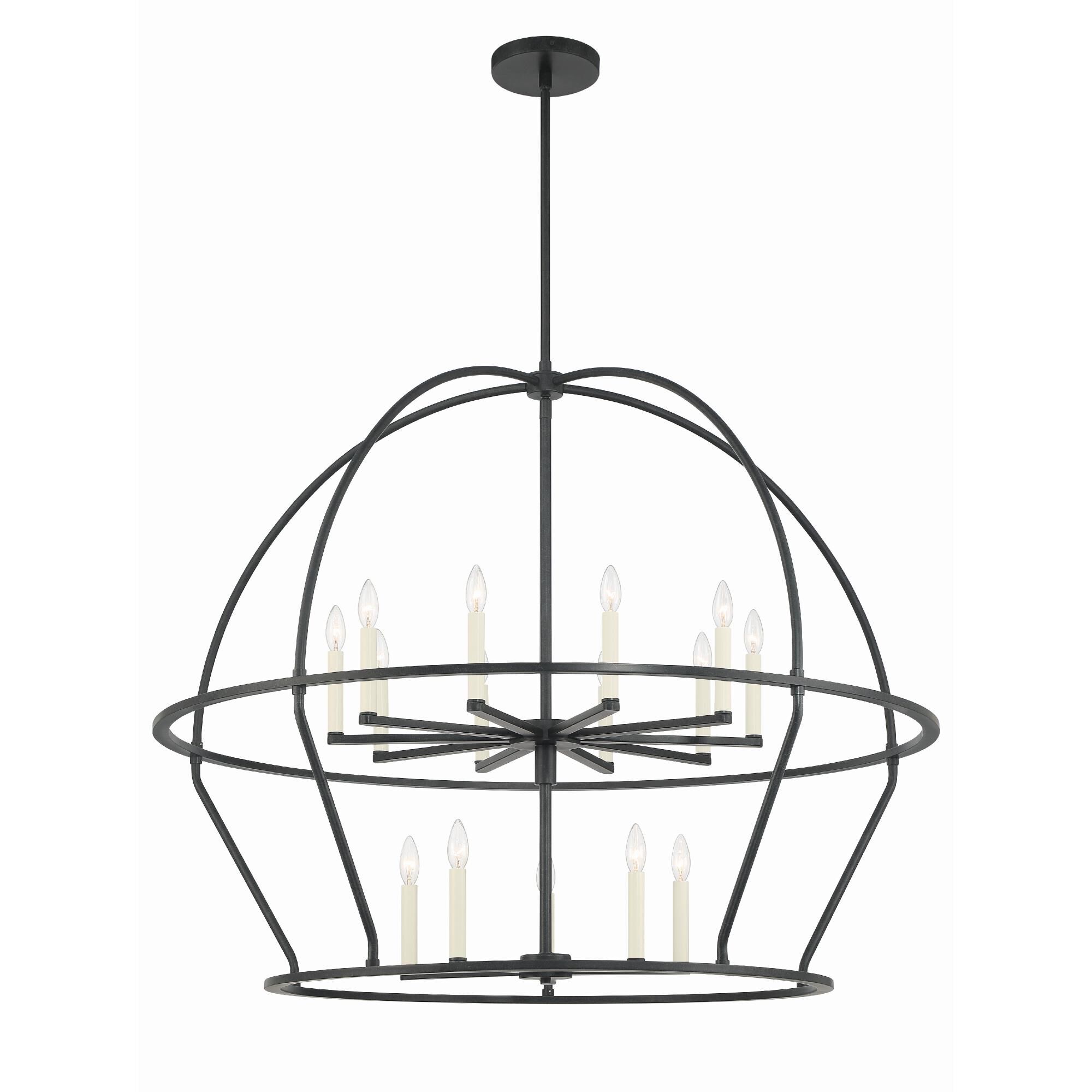 Abbott 48 Inch 15 Light Chandelier by Crystorama