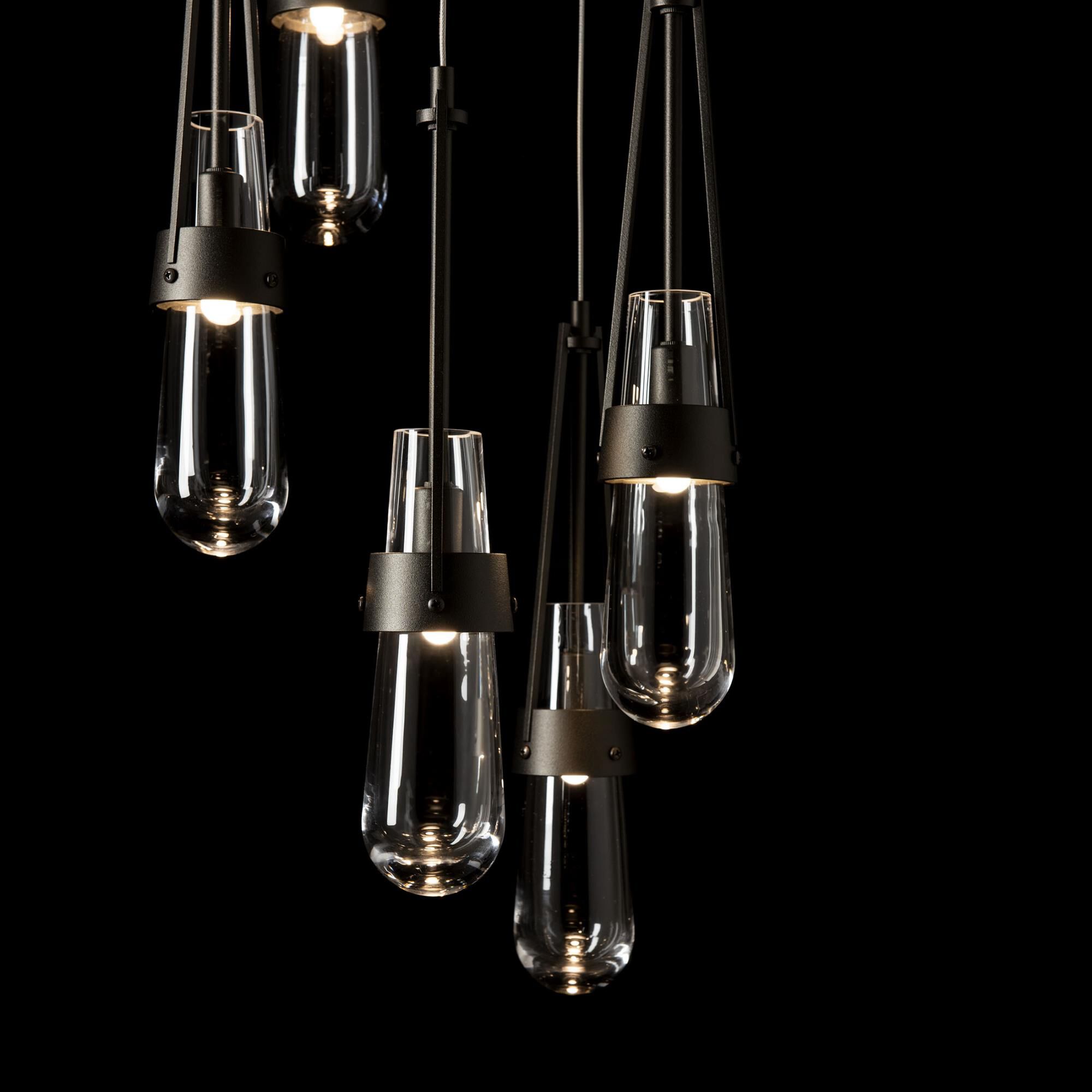 Shown in Oil Rubbed Bronze finish and Clear glass and Clear Glass shade