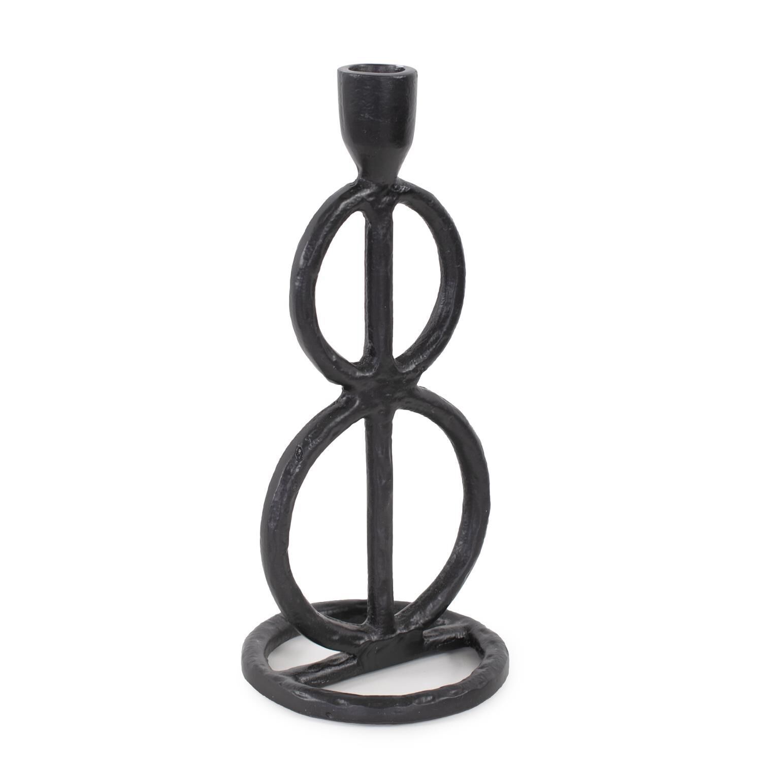 Double Circle Arman Candle Holder by Howard Elliott Collection