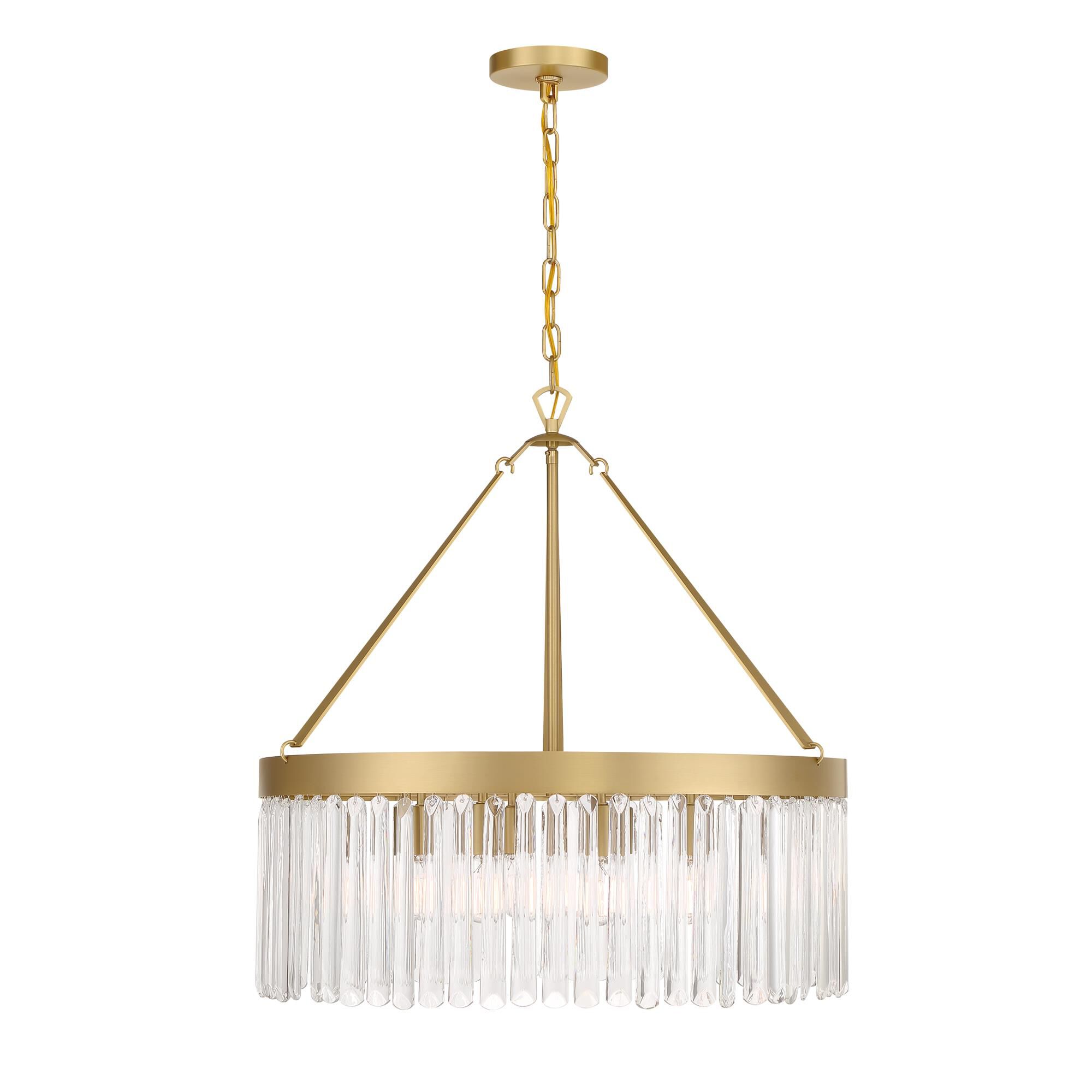 Emory 24 Inch 8 Light Chandelier by Crystorama