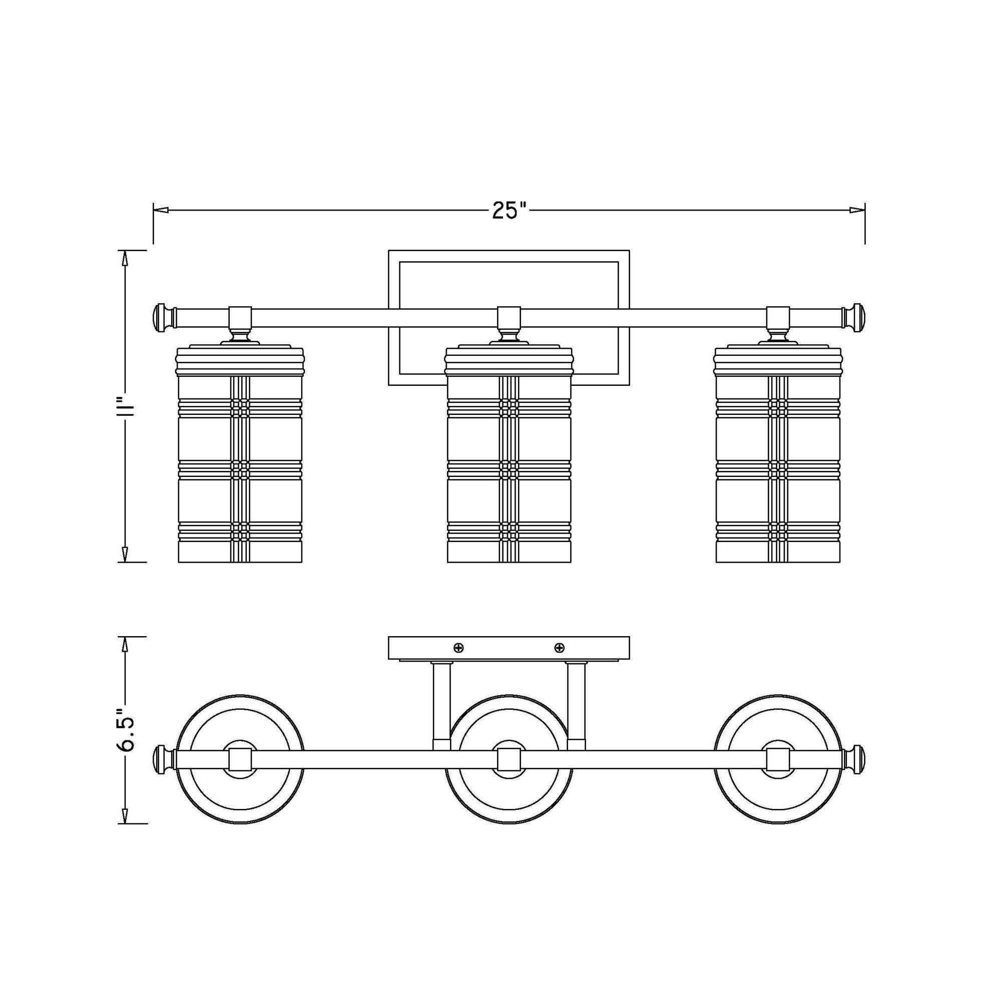Shown in Heirloom Gold finish and Clear glass