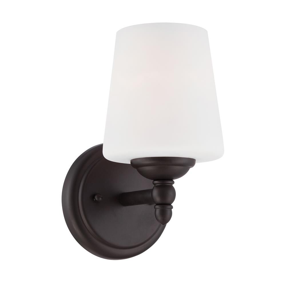 Shown in Oil Rubbed Bronze finish and Opal glass