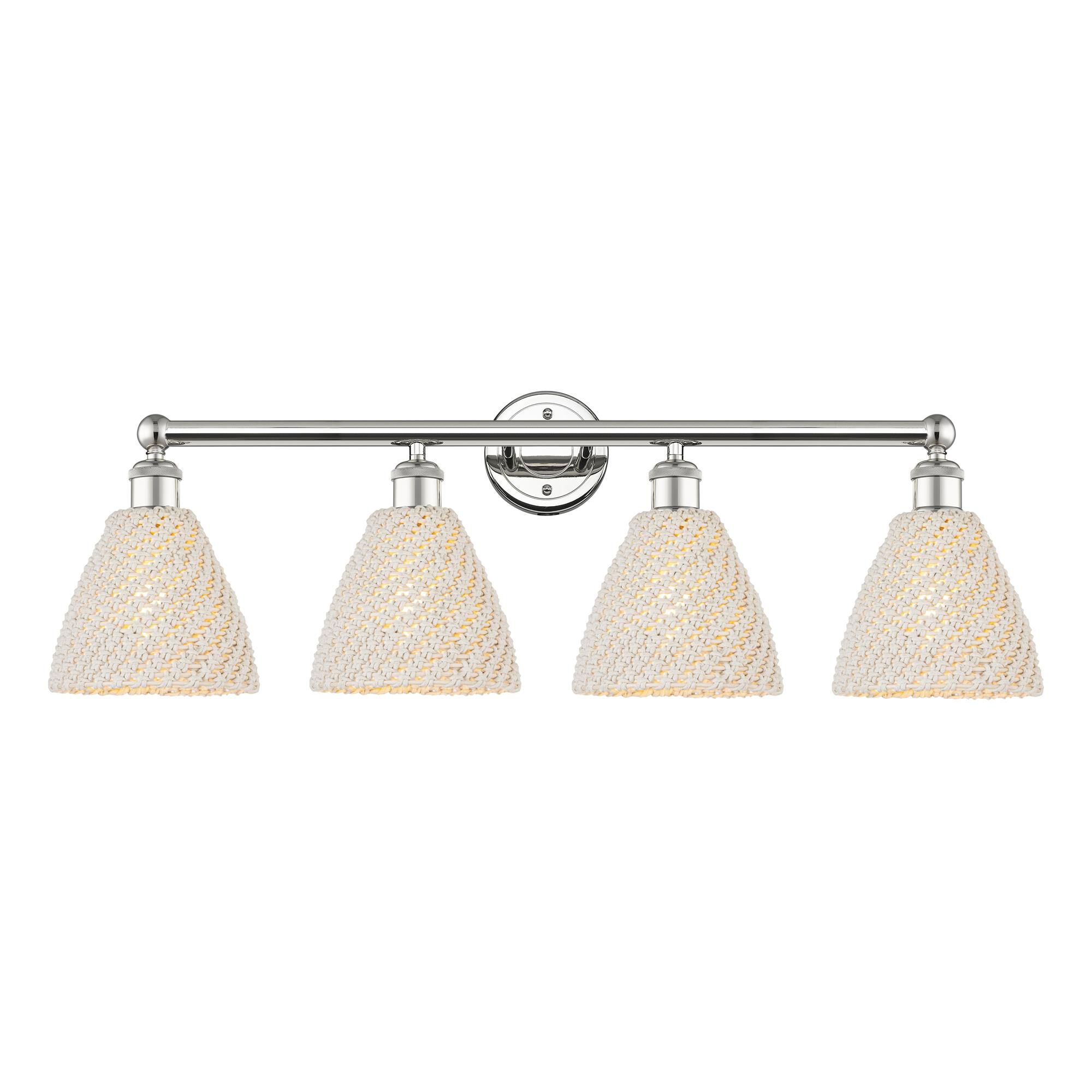 Shown in Polished Nickel finish and Natural shade
